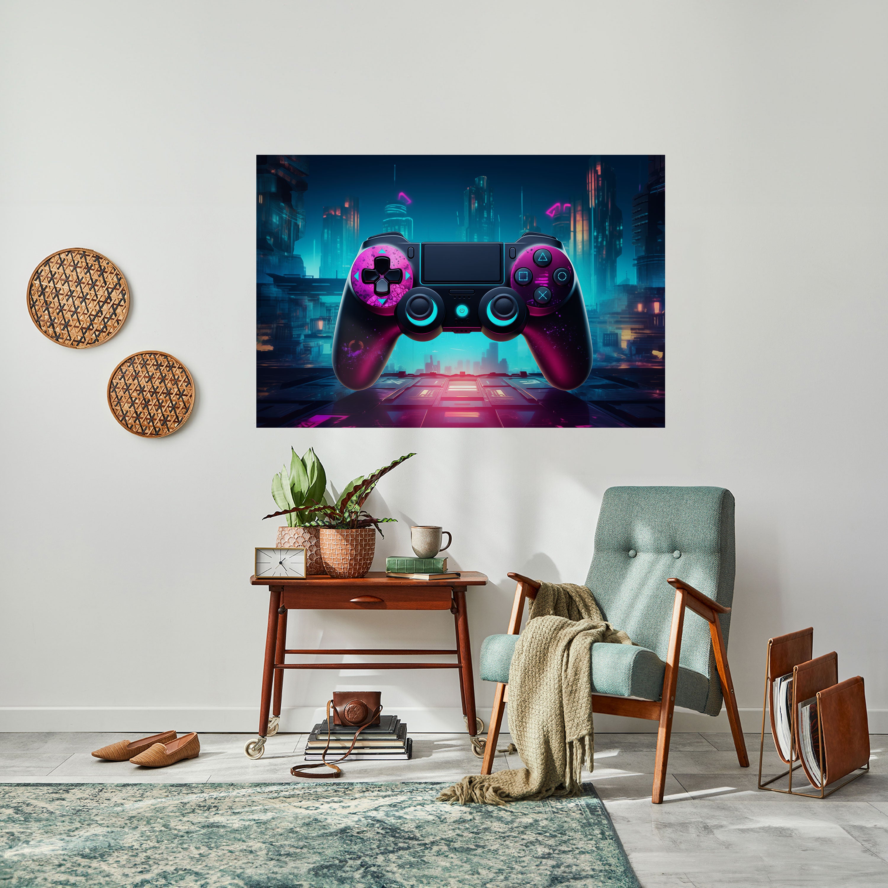 SYNTHWAVE PAD Naklejka/Plakat poziomy