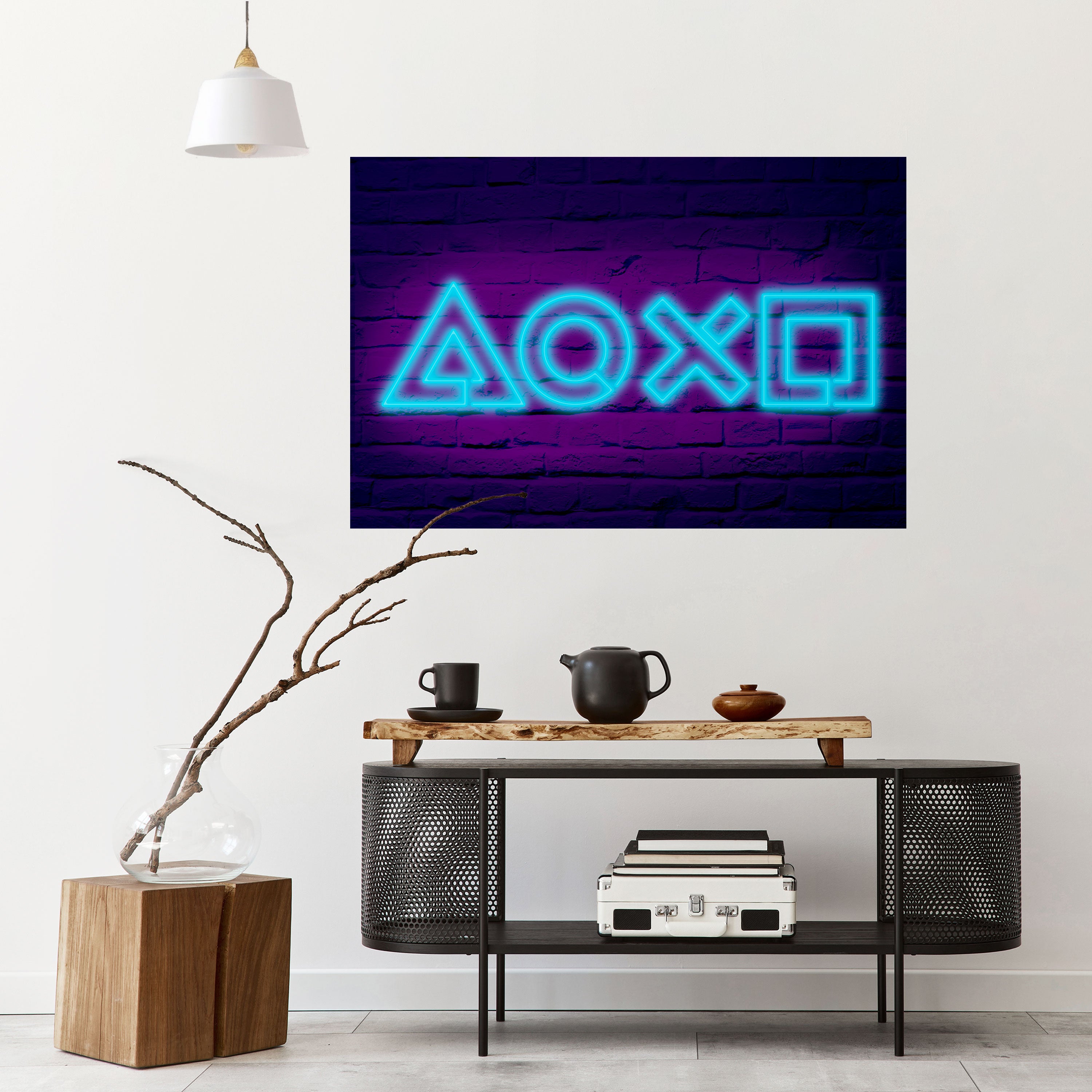 NEON PULSE GAMING Naklejka/Plakat poziomy