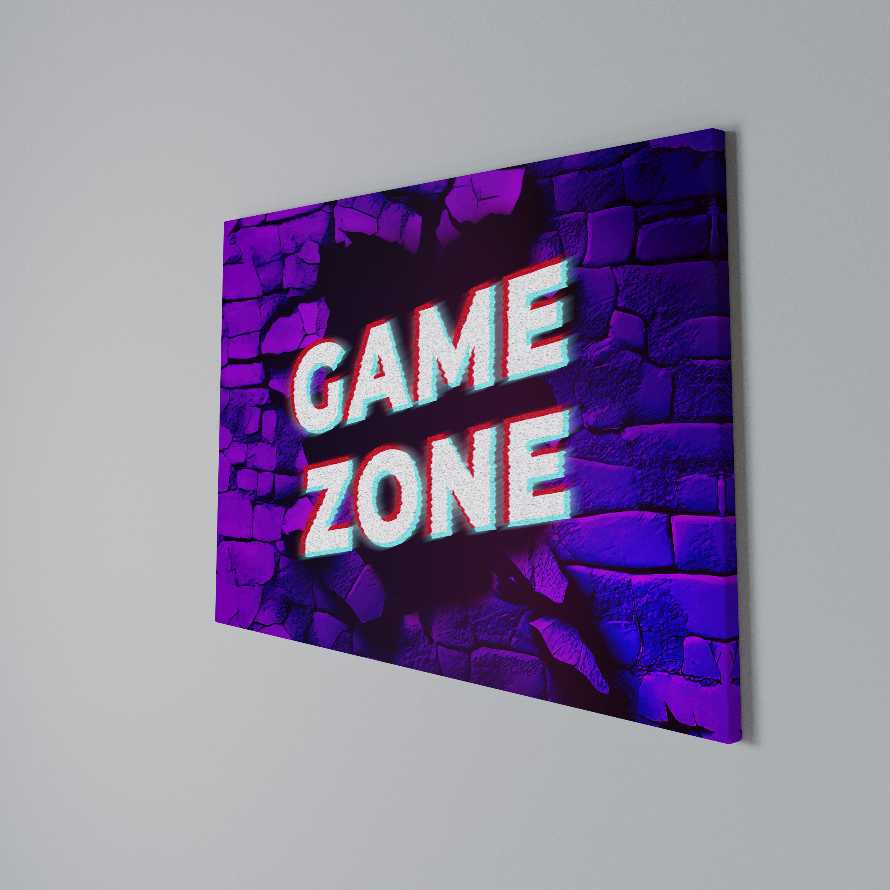 LUMINOUS GAME ZONE Poziomy obraz na płótnie