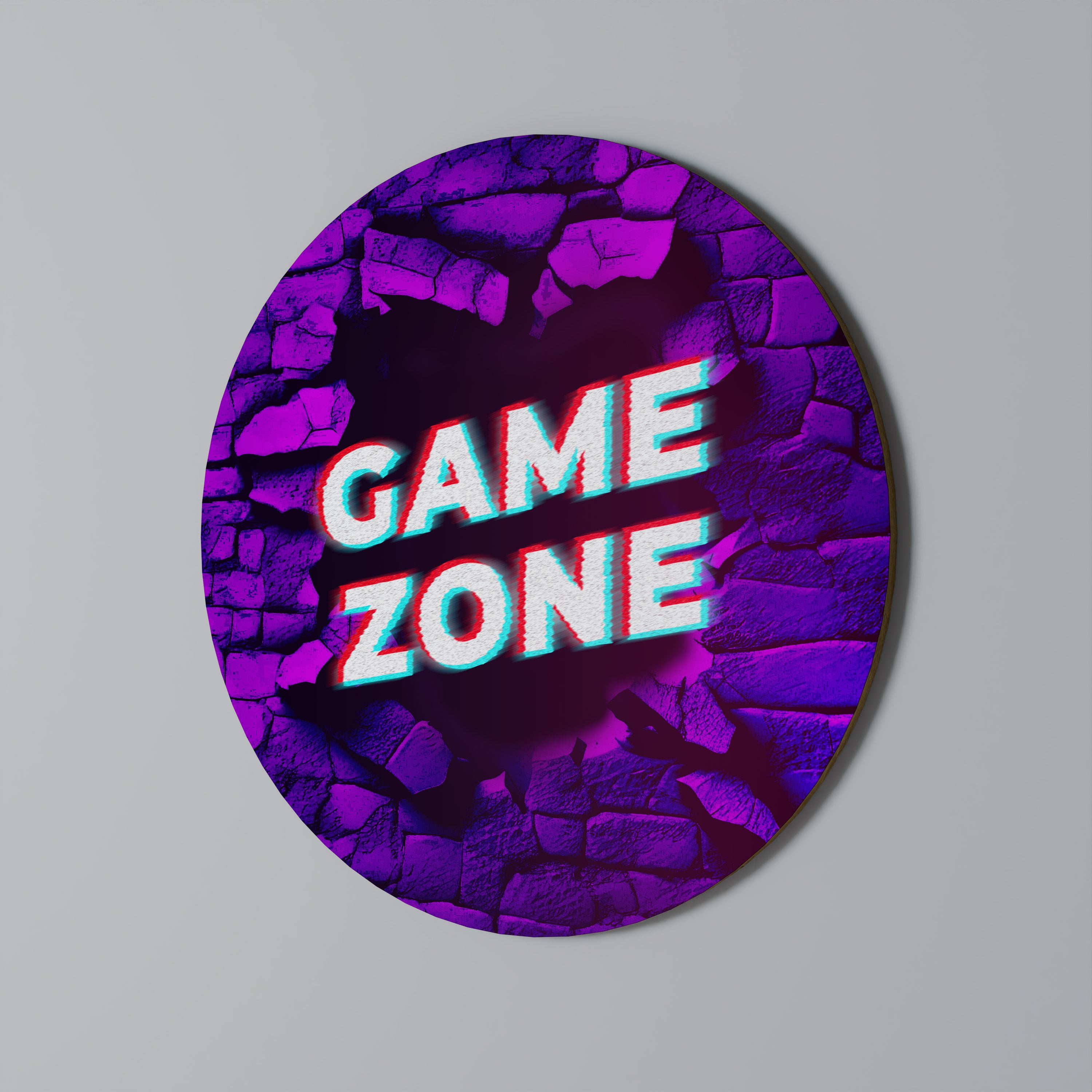 LUMINOUS GAME ZONE Obraz okrągły