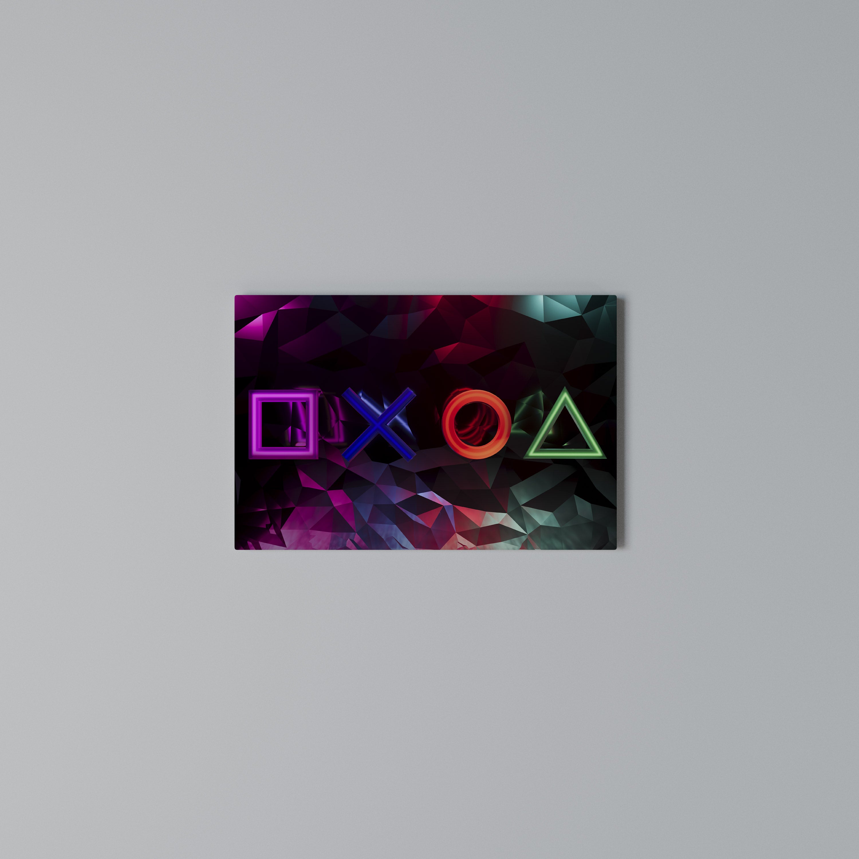 GEOMETRIC GAMER ICONS Poziomy obraz na płótnie