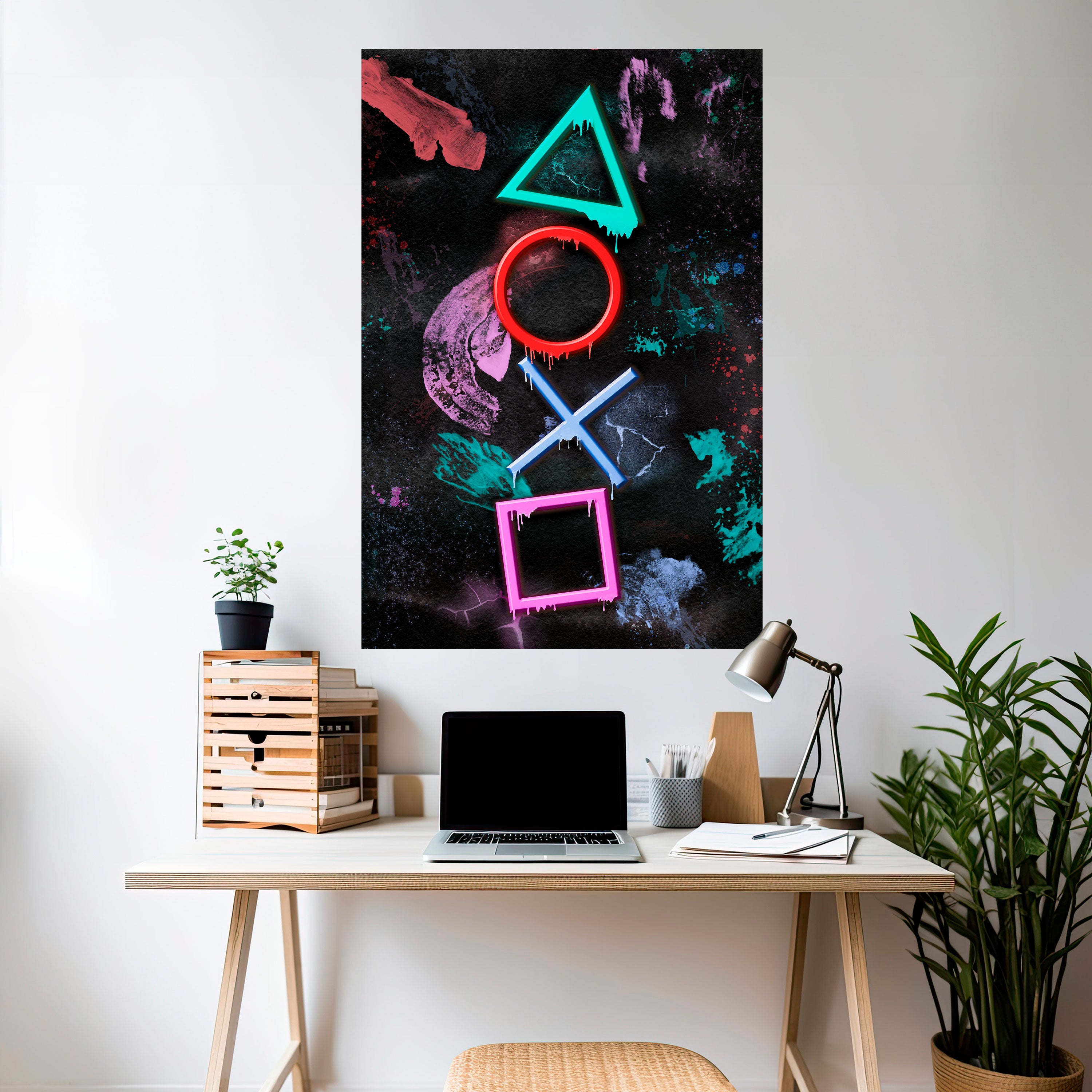 UPRISING NEON ICONS Naklejka/Plakat pionowy