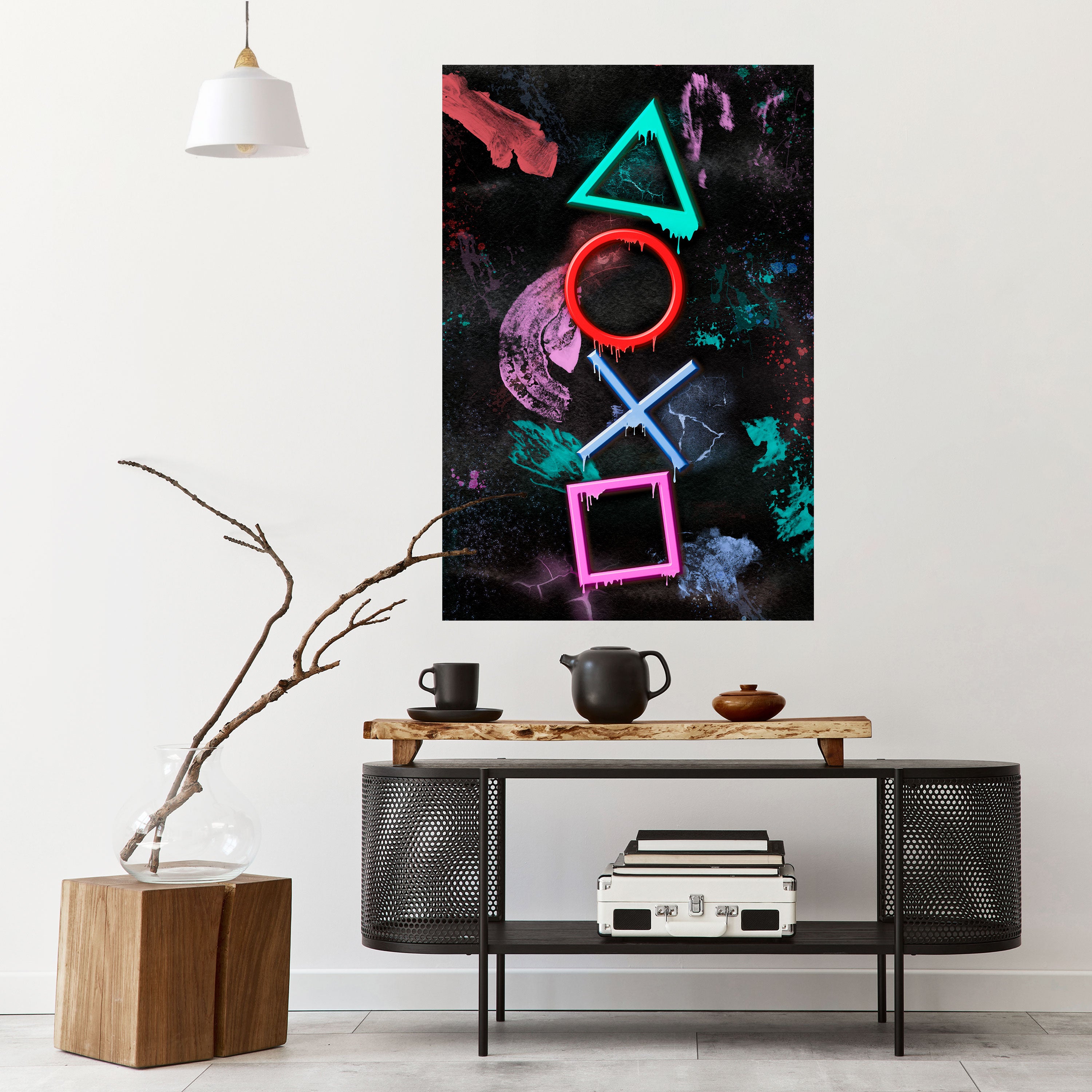 UPRISING NEON ICONS Naklejka/Plakat pionowy