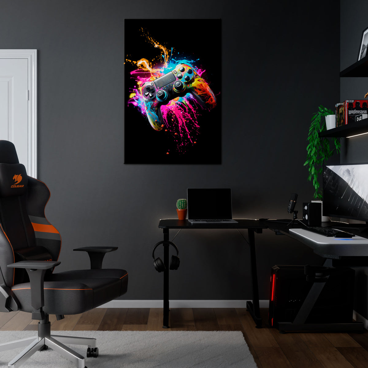 GAMING LUSH Pionowy obraz na płótnie