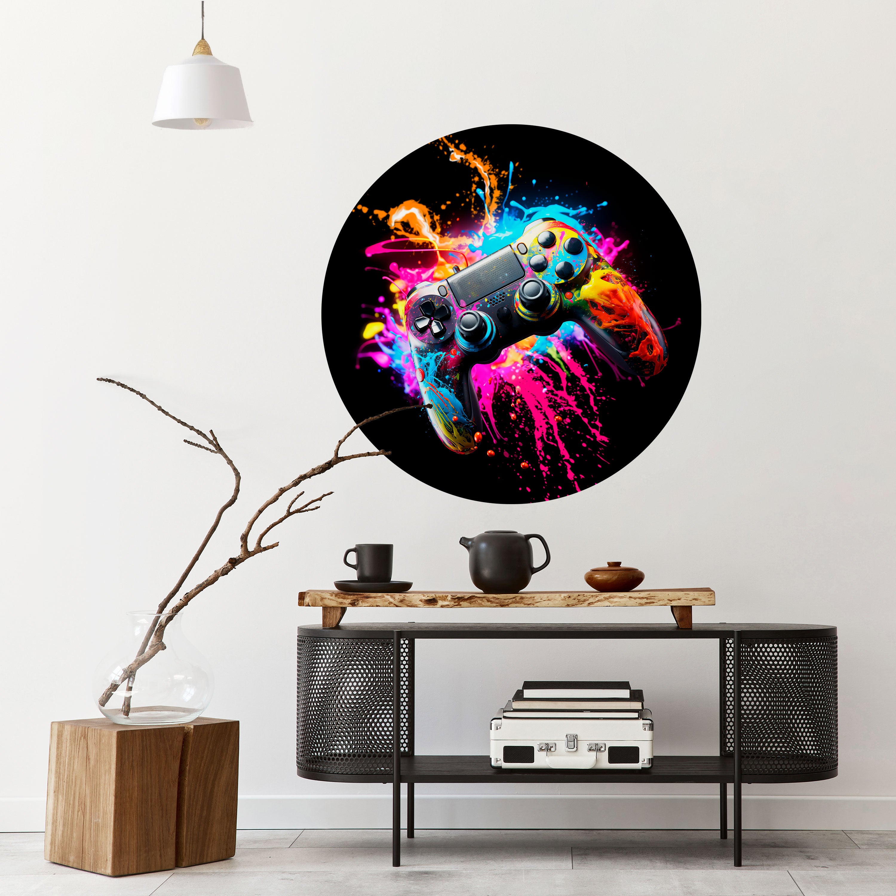 GAMING LUSH Naklejka okrągła