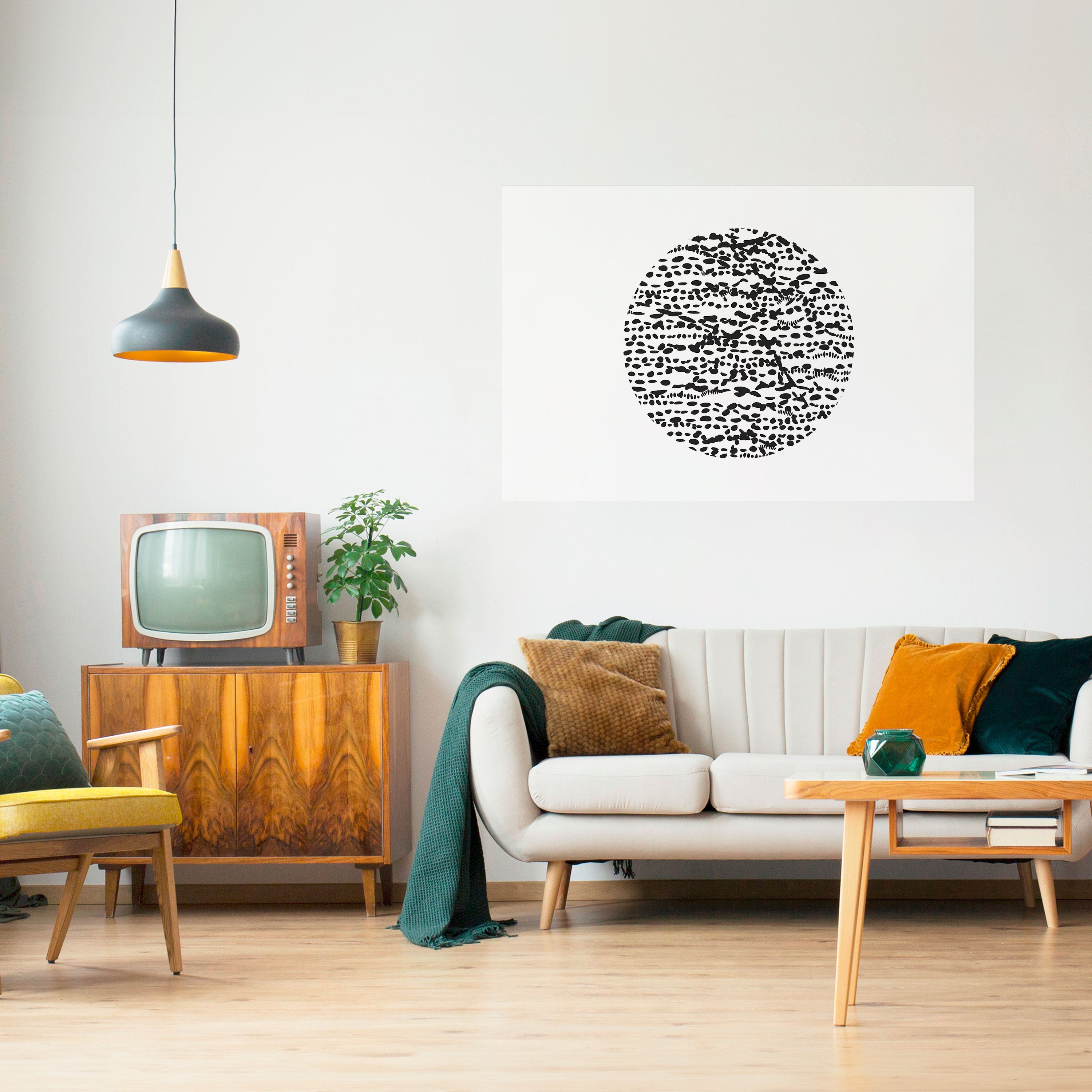 LUNAR LOOM Naklejka/Plakat poziomy