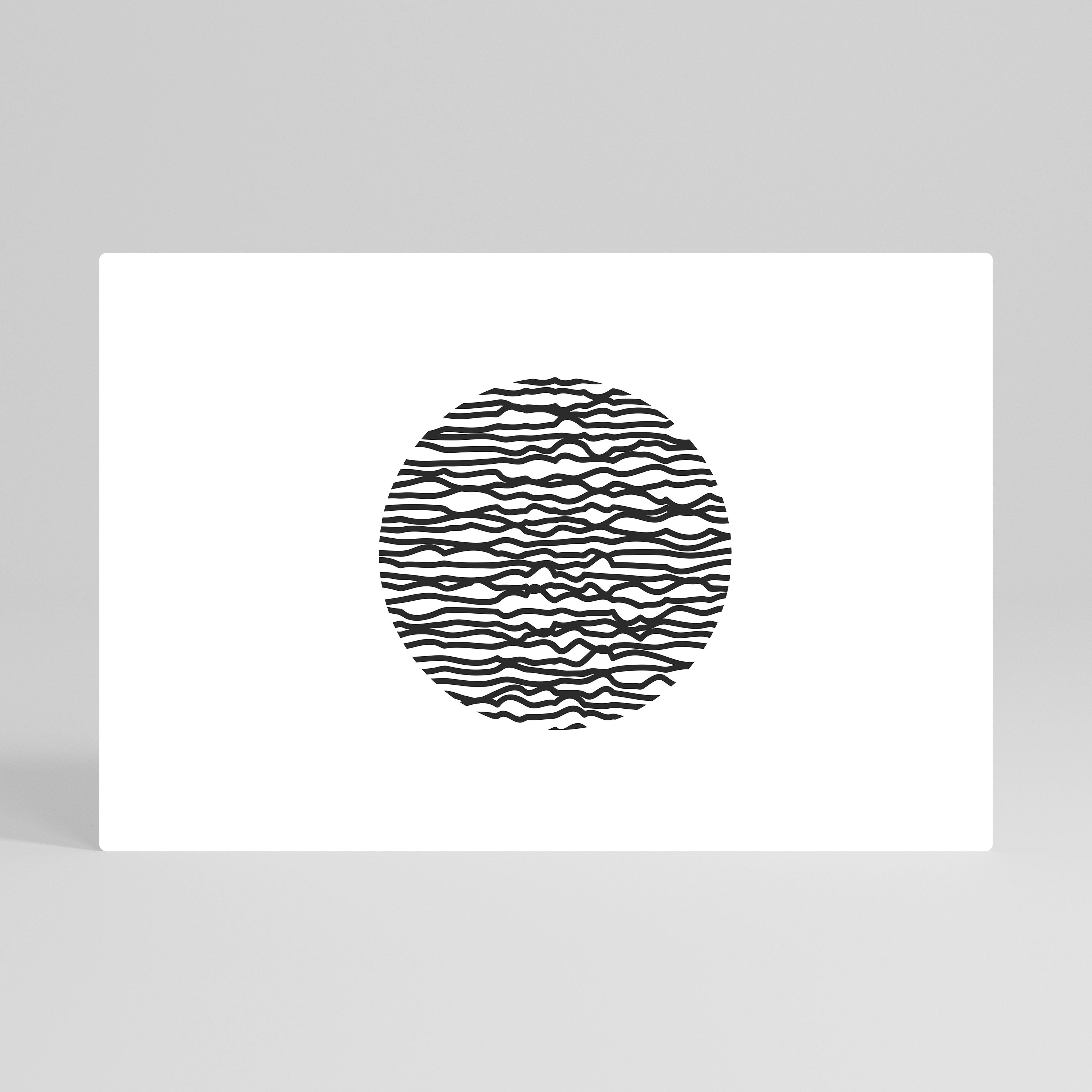 LUNA LINES - Obraz na płótnie (poziomy)