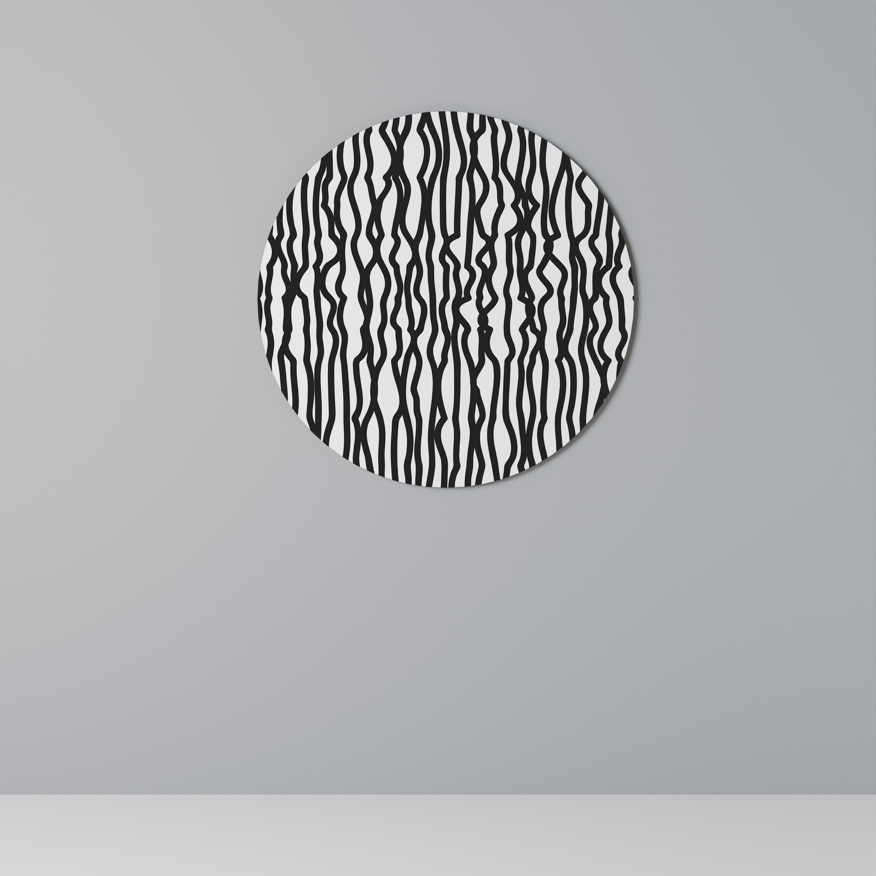 LUNA LINES Obraz okrągły