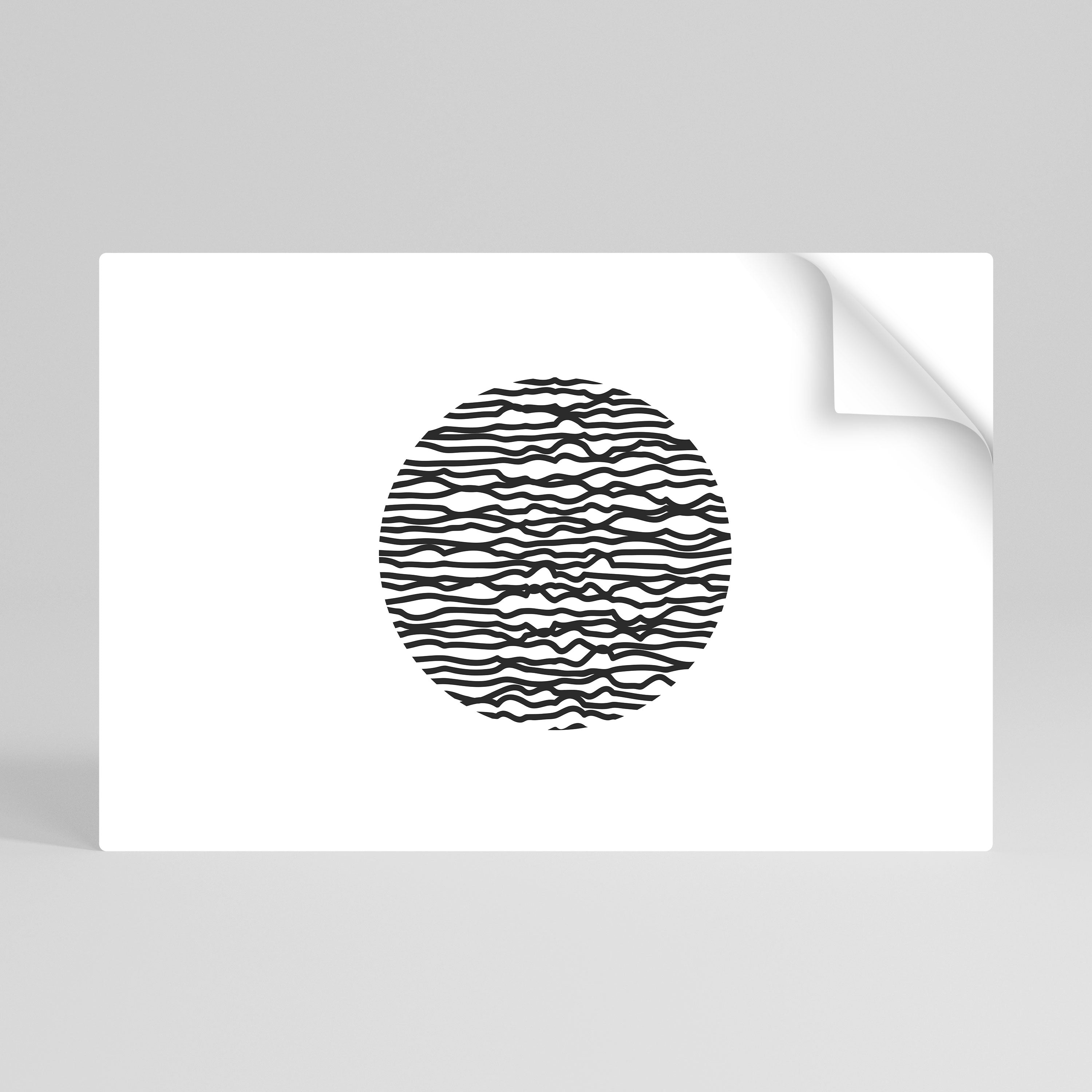 LUNA LINES Naklejka/Plakat poziomy