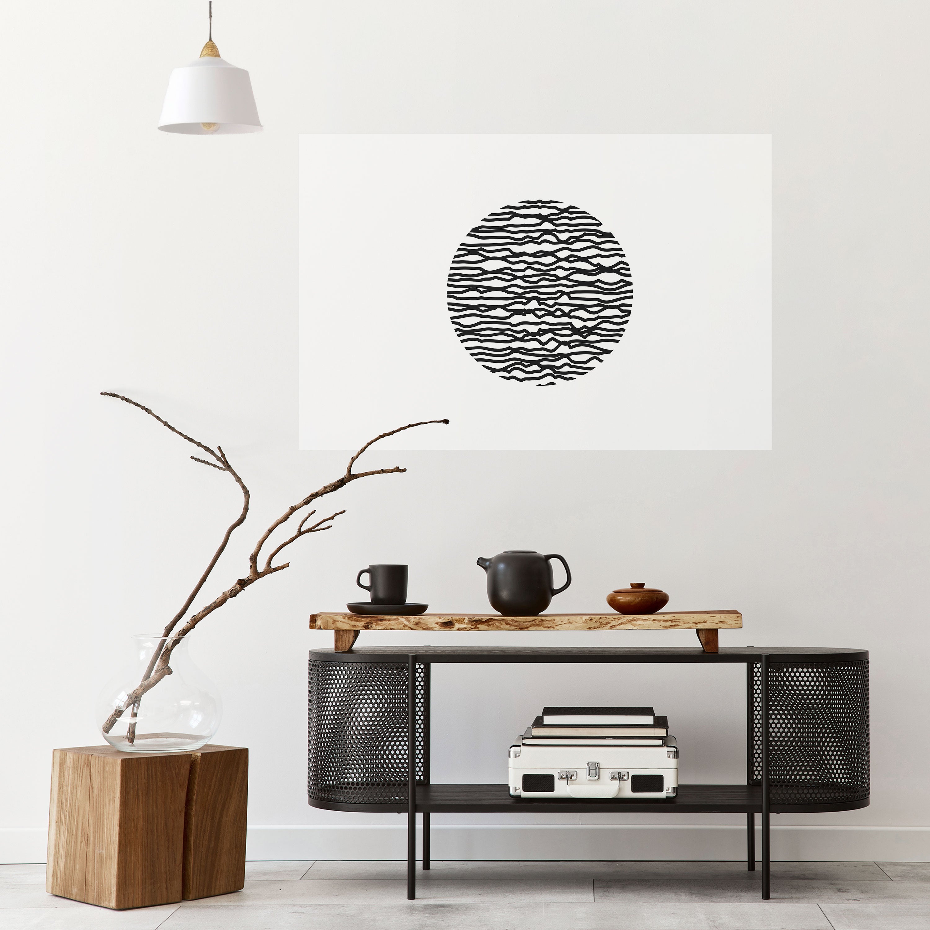 LUNA LINES Naklejka/Plakat poziomy