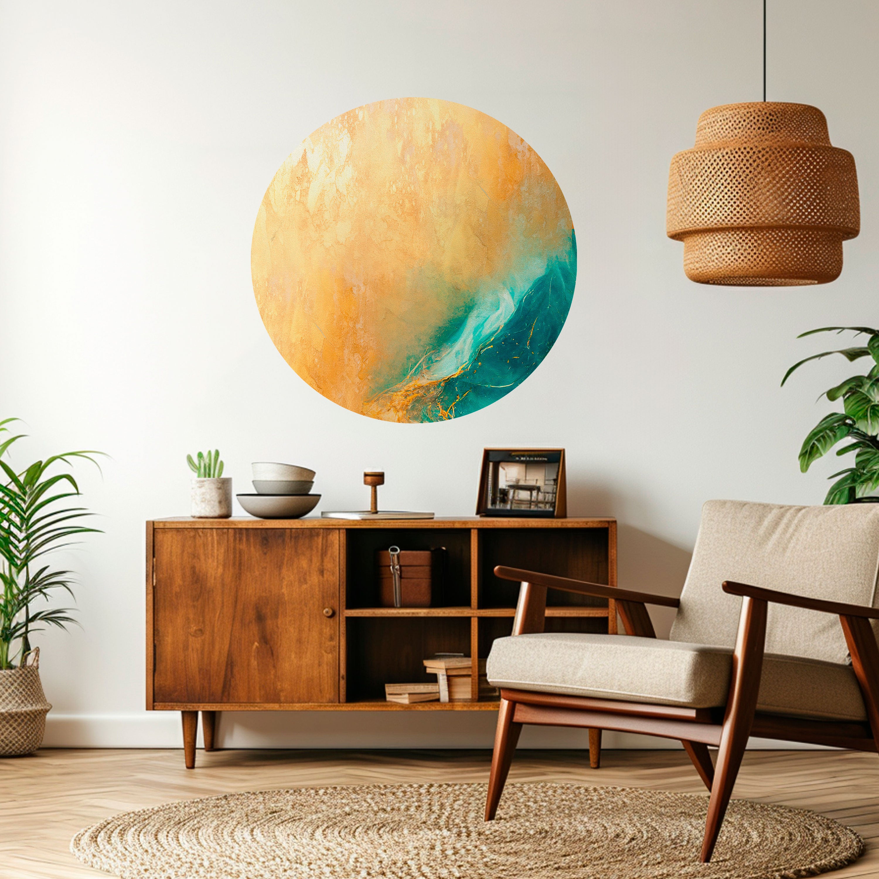 AZURE DREAMS Naklejka okrągła