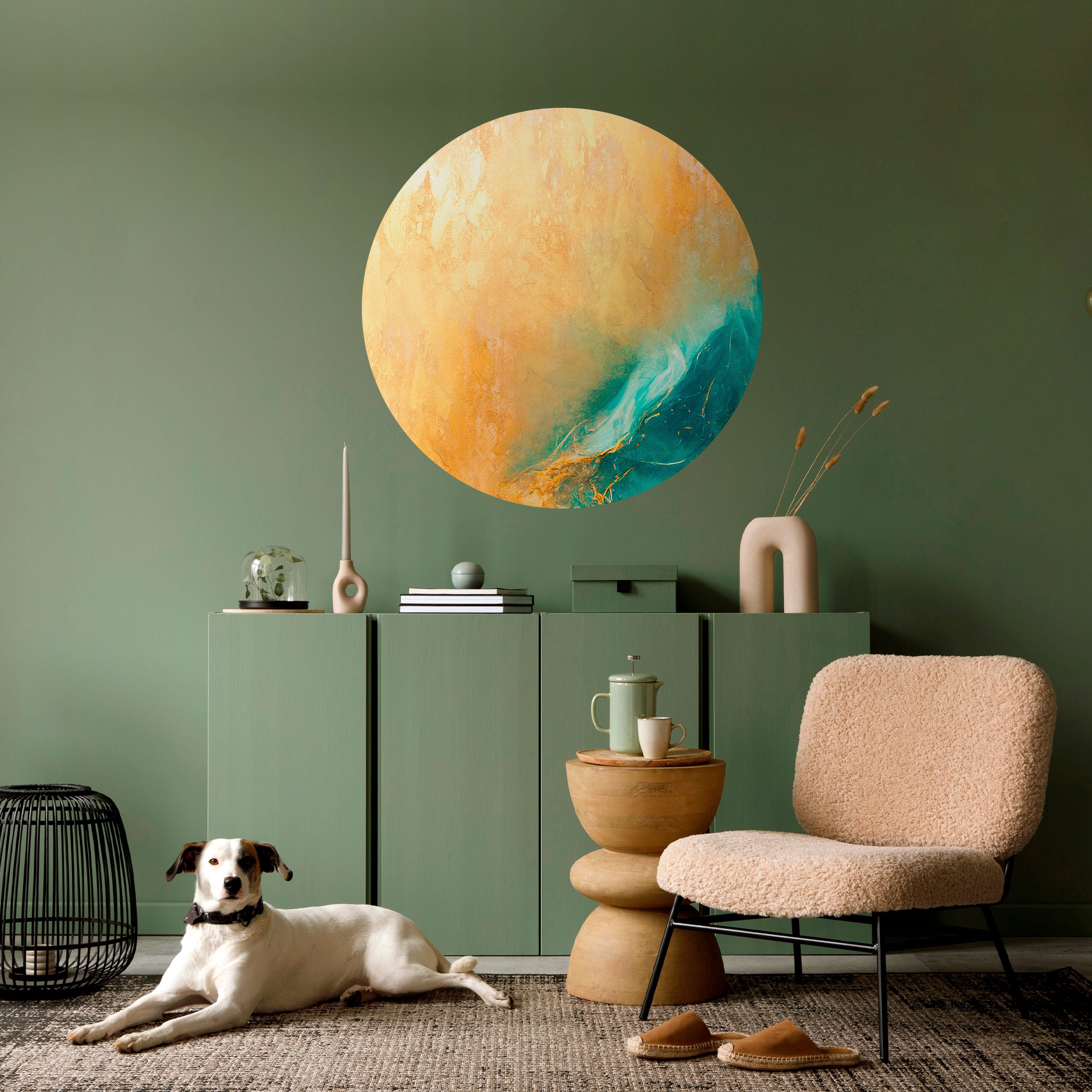 AZURE DREAMS Naklejka okrągła