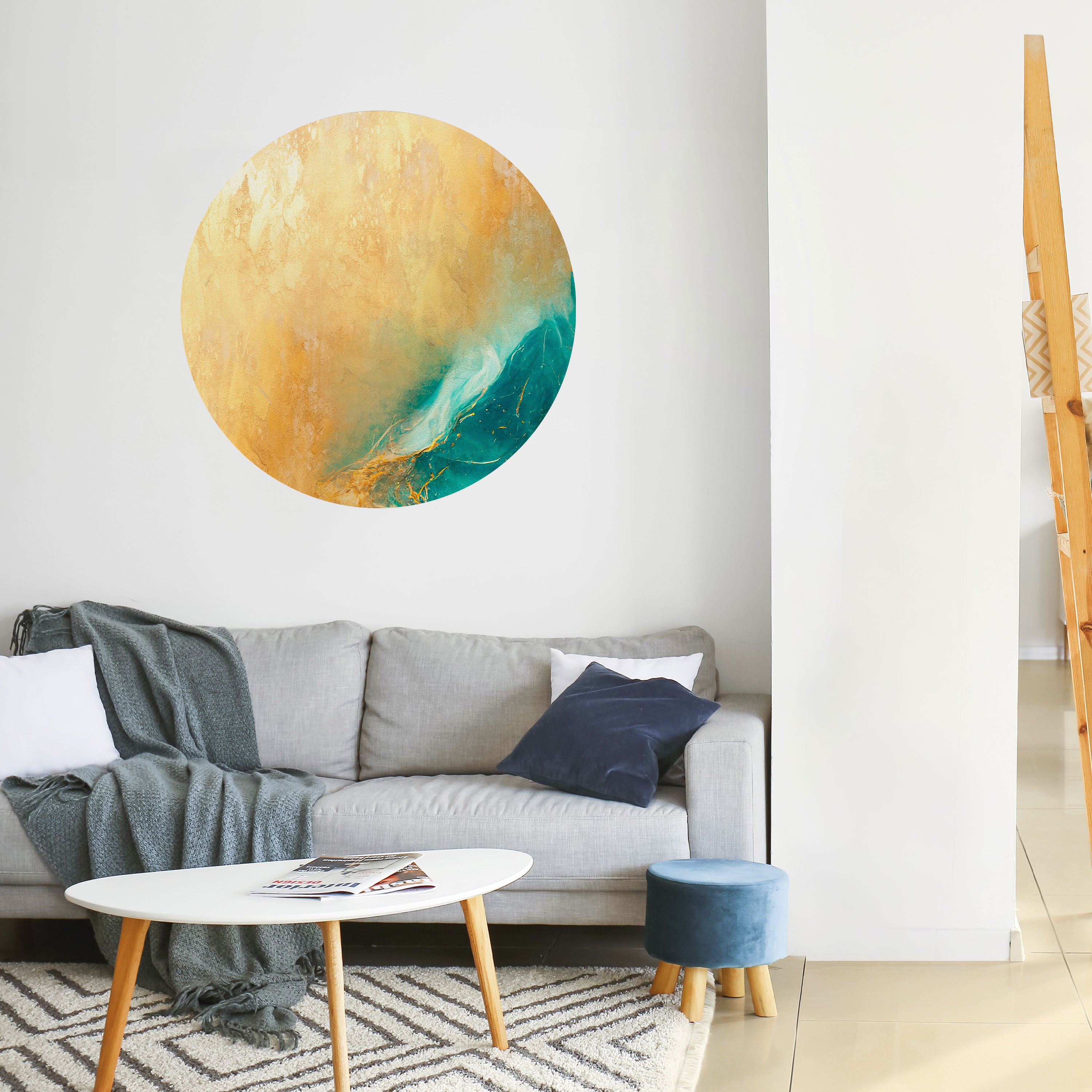 AZURE DREAMS Naklejka okrągła