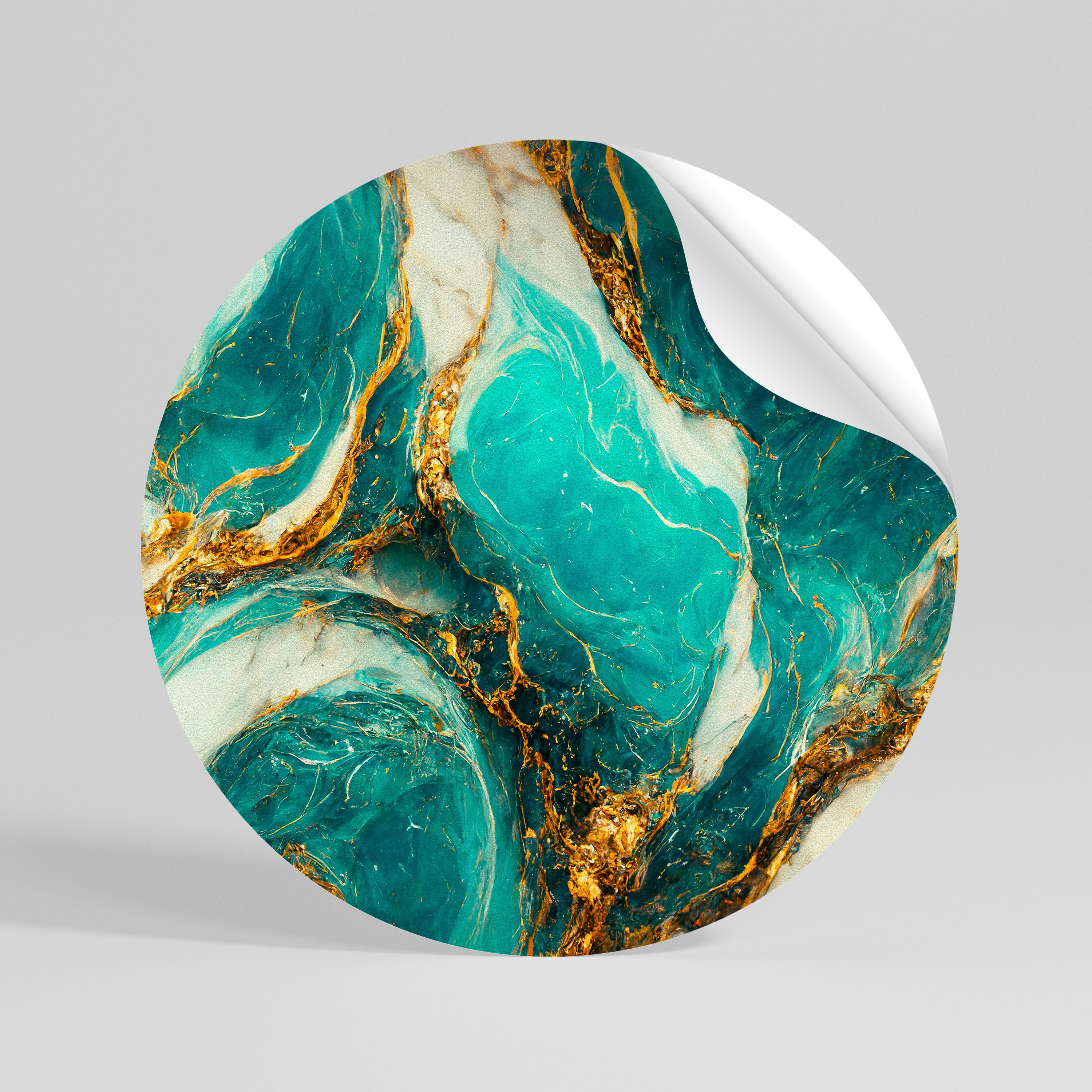 GILDED WHISPERS Naklejka okrągła