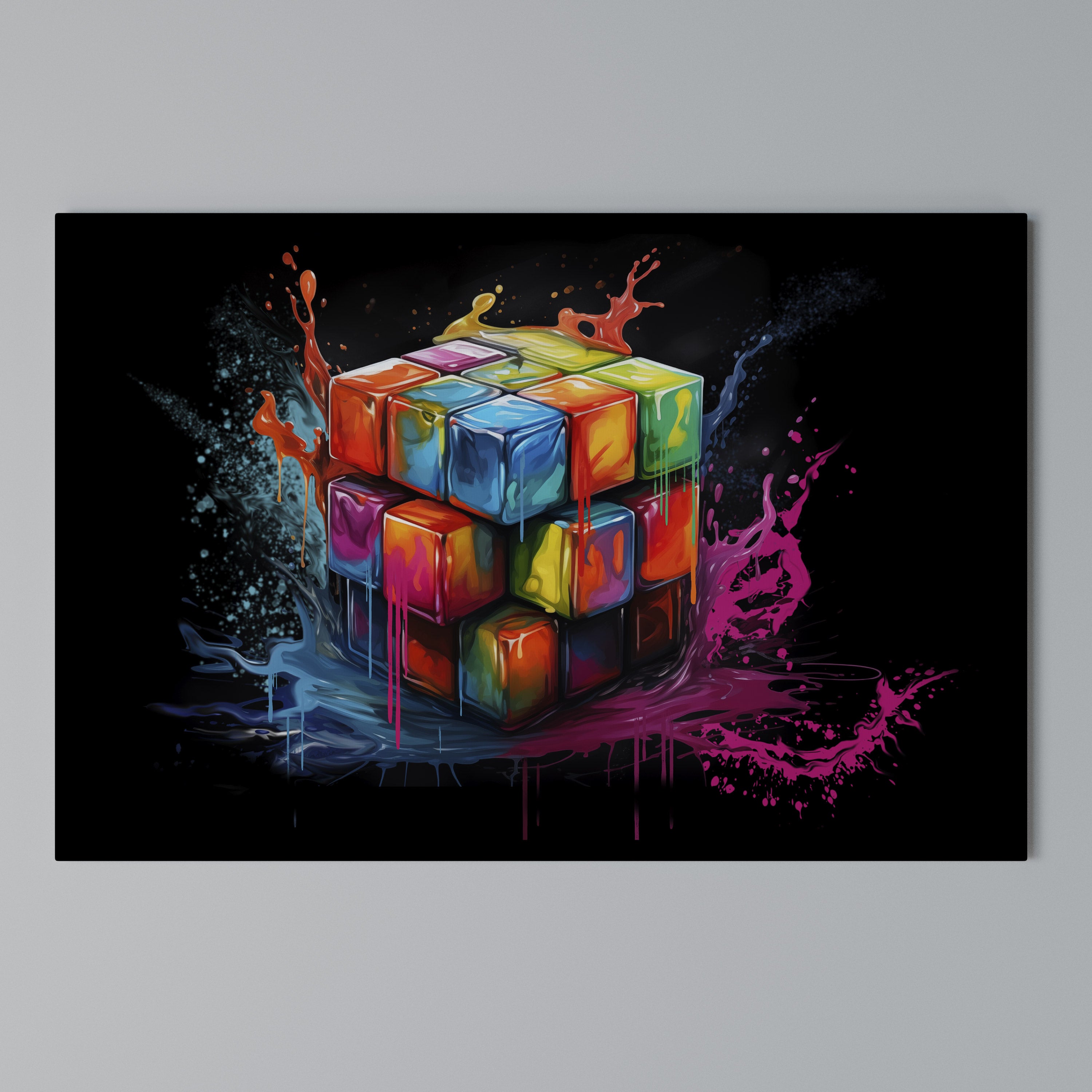 CUBE FUSION Poziomy obraz na płótnie