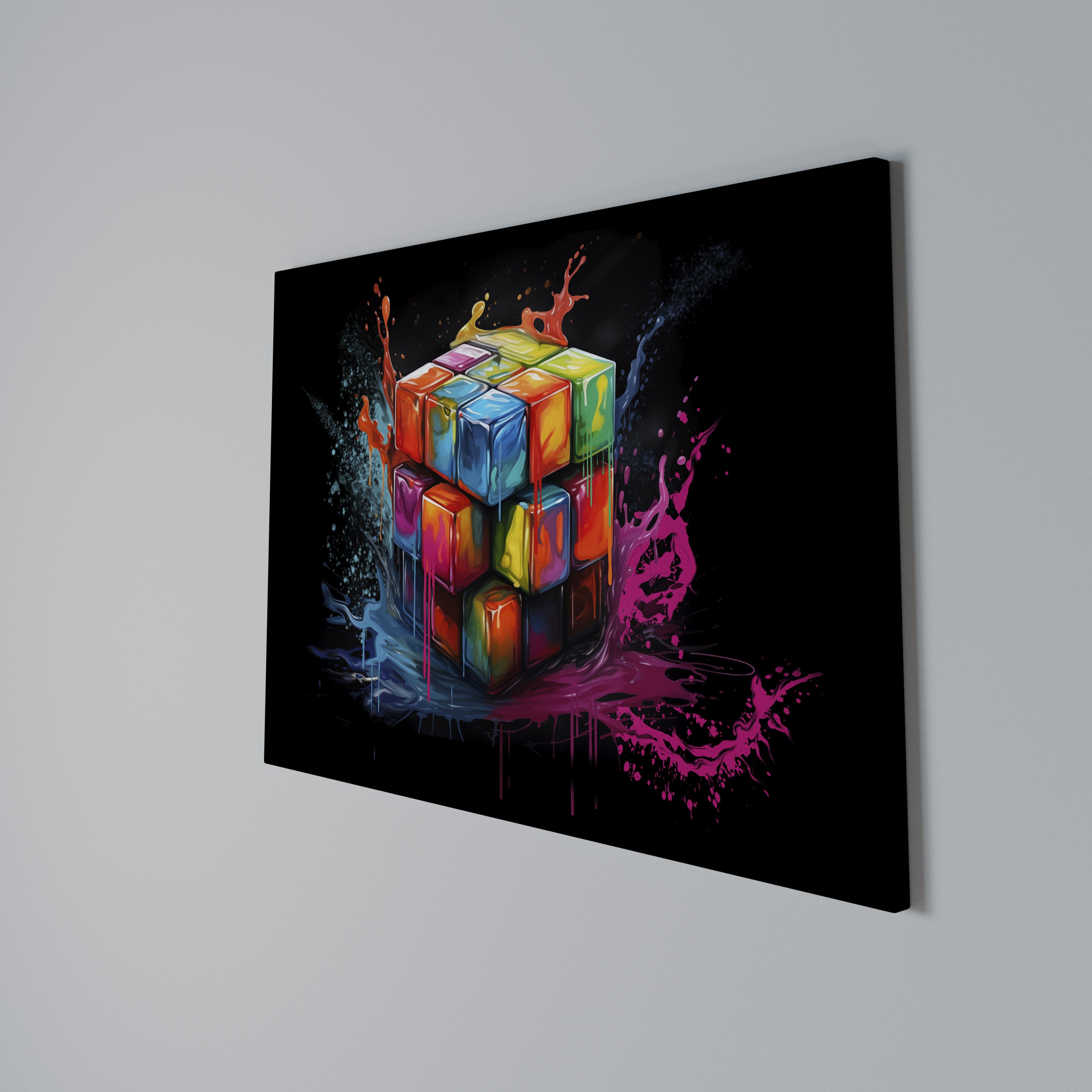CUBE FUSION Poziomy obraz na płótnie
