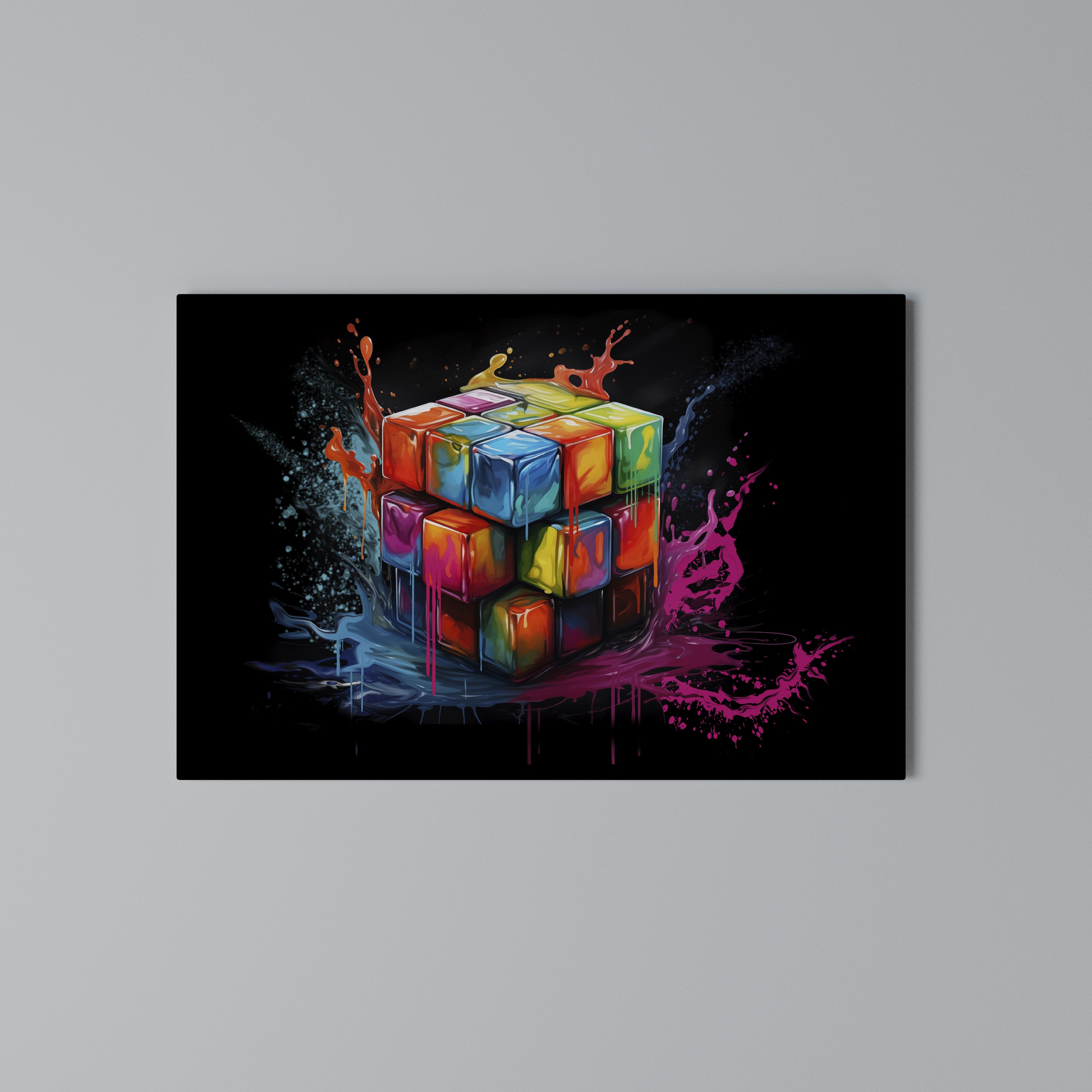 CUBE FUSION Poziomy obraz na płótnie