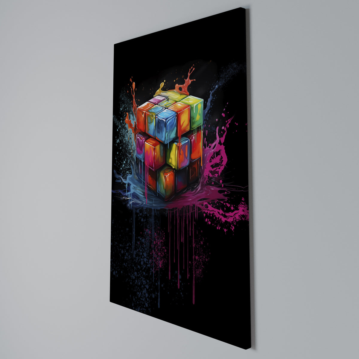 CUBE FUSION Pionowy obraz na płótnie