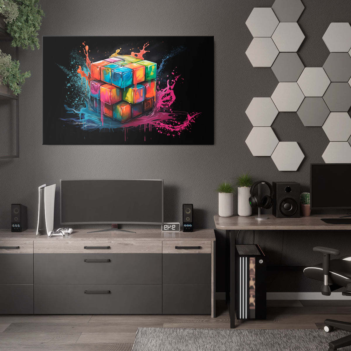 CUBE FUSION Poziomy obraz na płótnie
