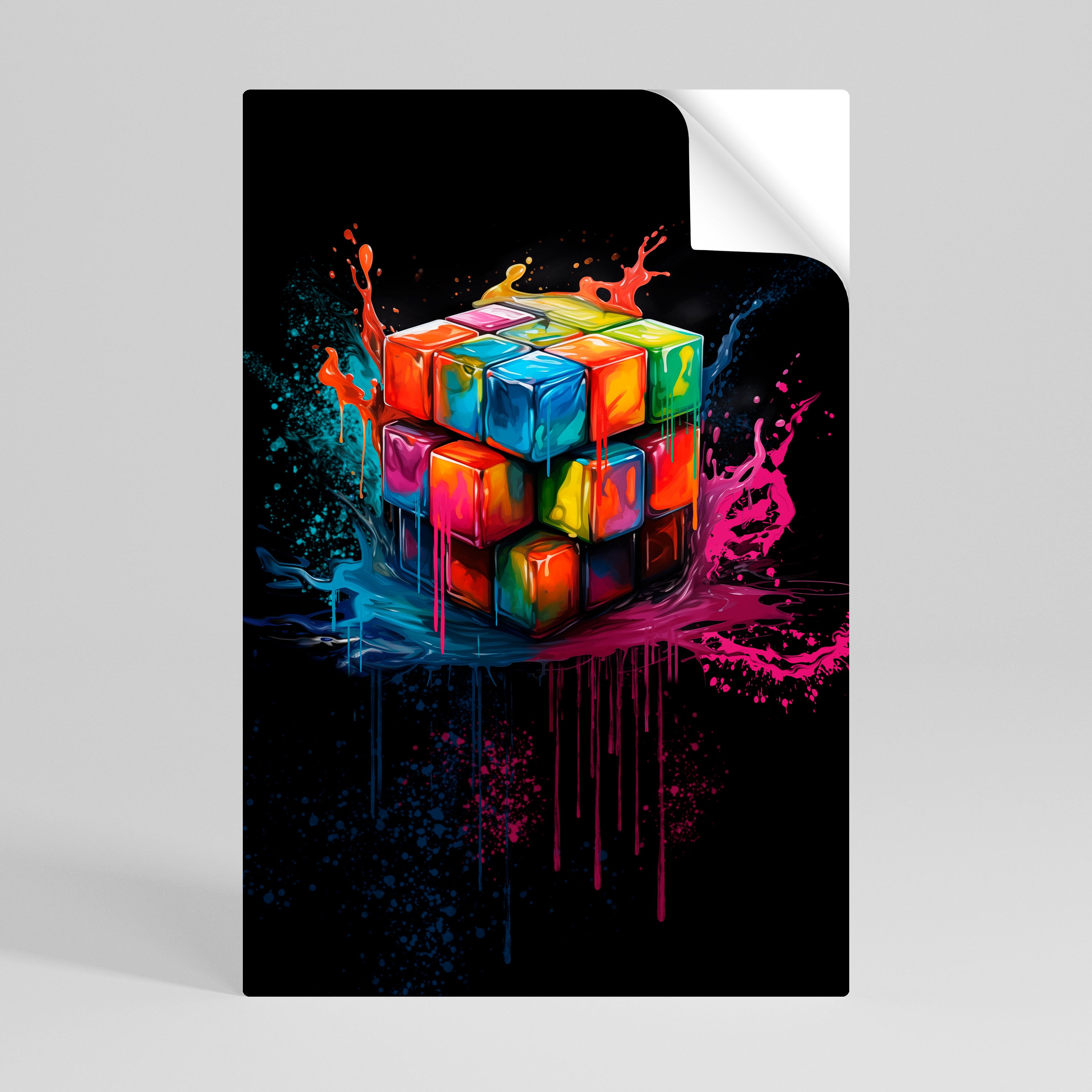 CUBE FUSION Naklejka/Plakat pionowy