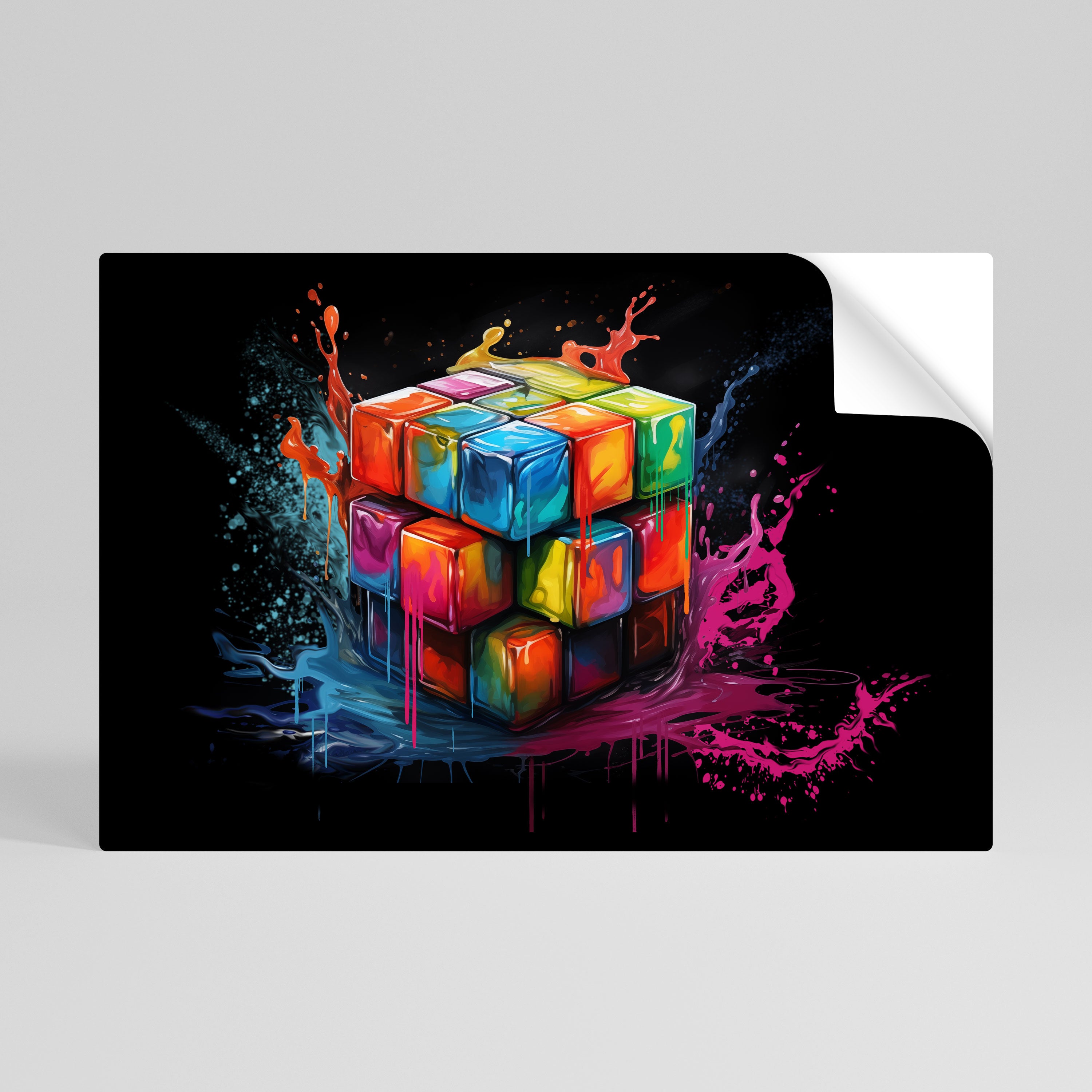 CUBE FUSION Naklejka/Plakat poziomy