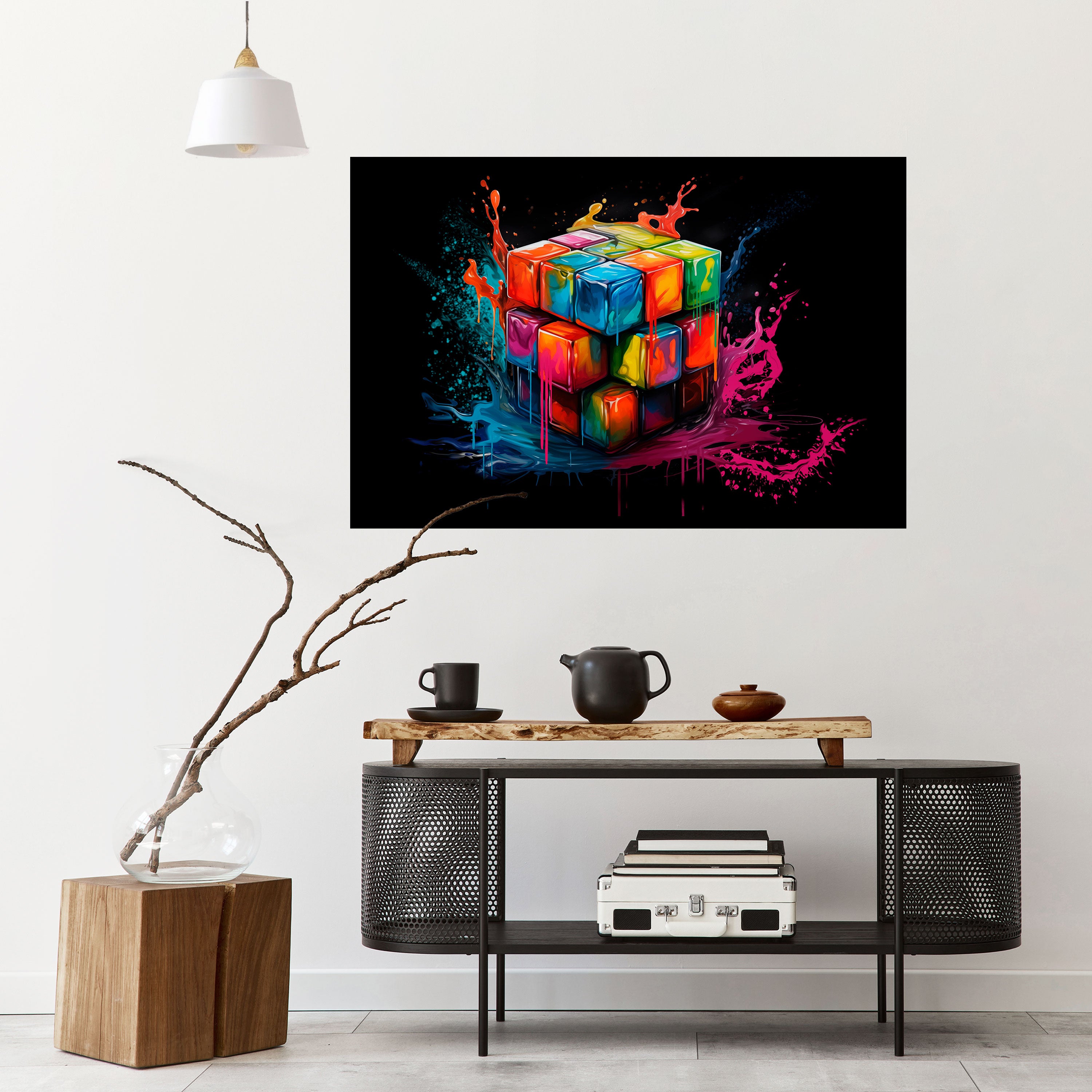 CUBE FUSION Naklejka/Plakat poziomy
