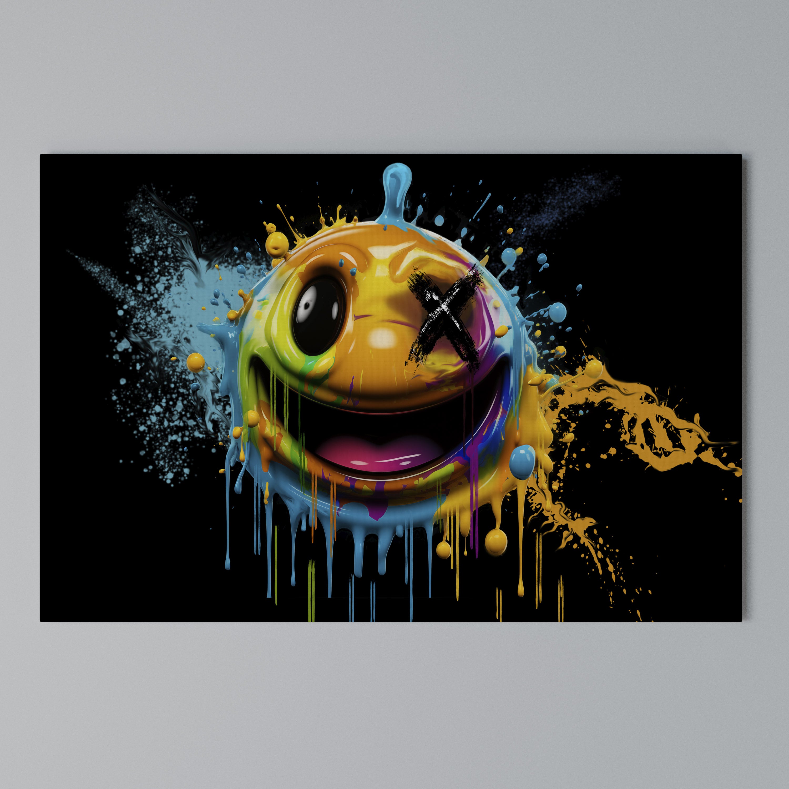 TRIPPY HAPPINESS Poziomy obraz na płótnie