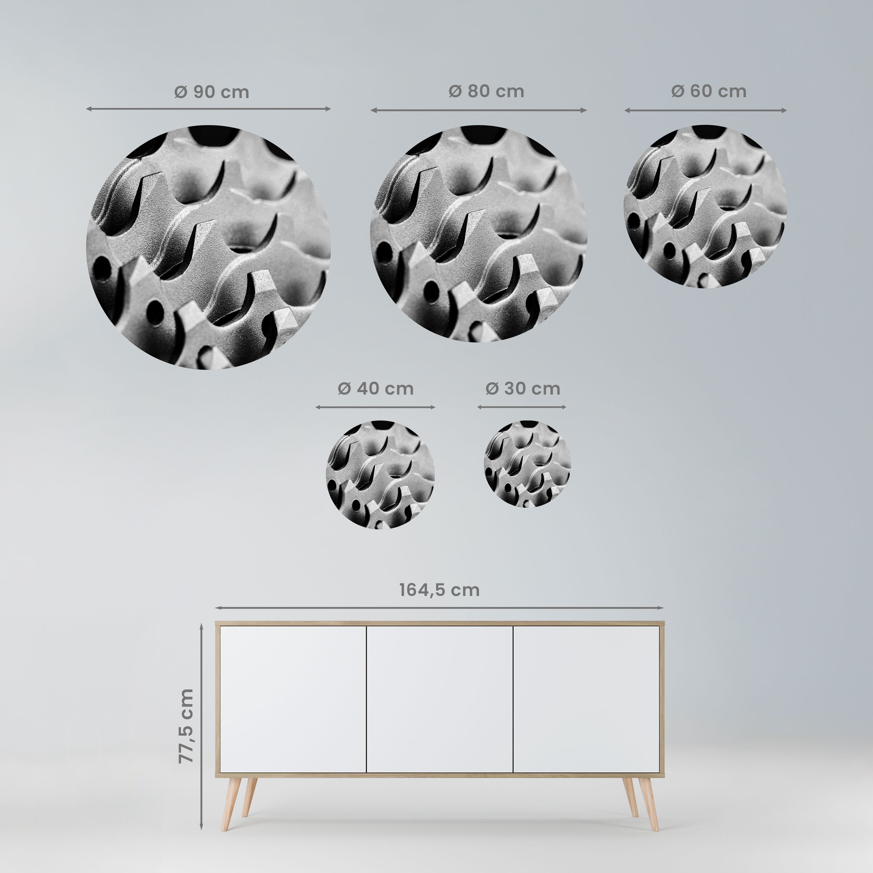 GEARSCAPE SYMPHONY Naklejka okrągła