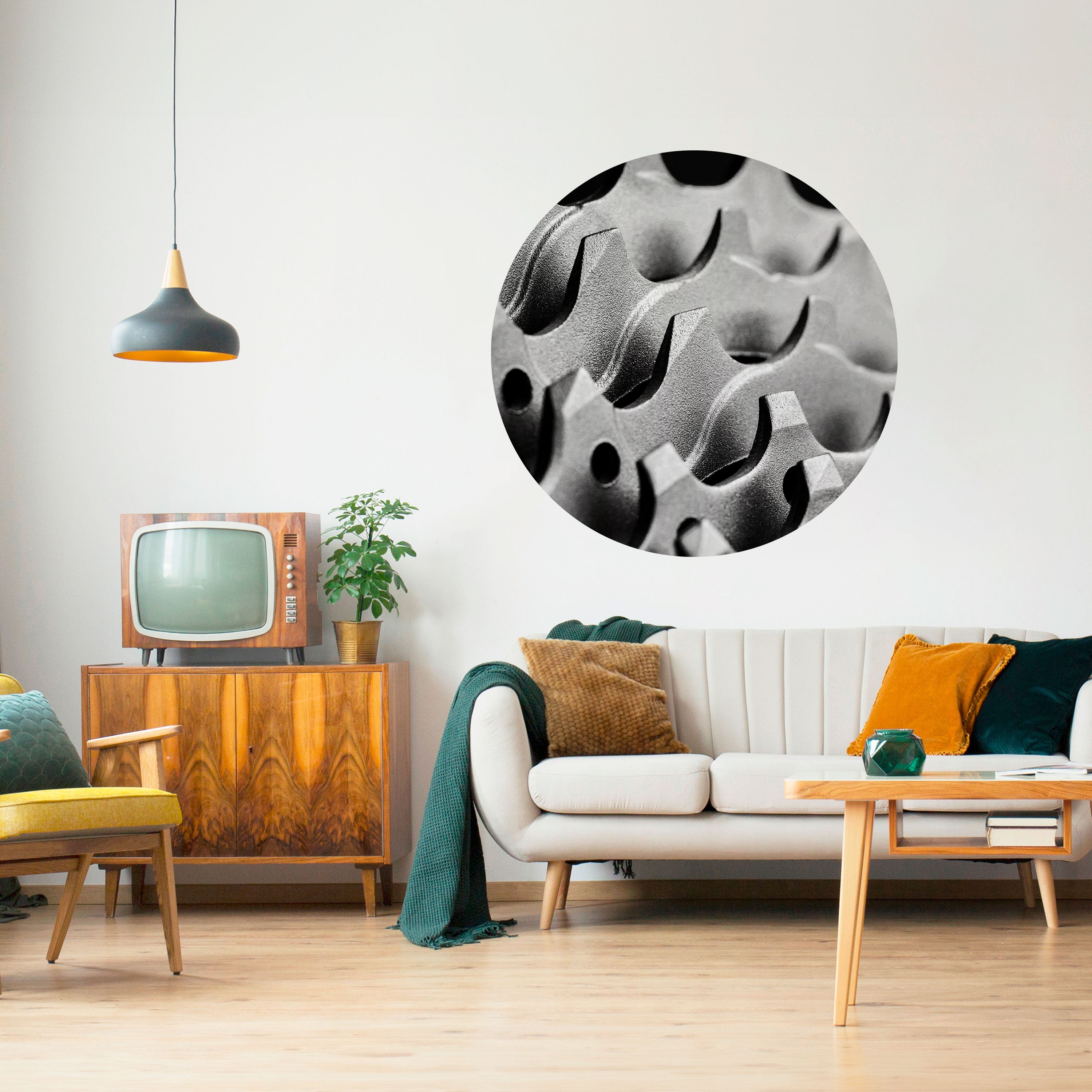 GEARSCAPE SYMPHONY Naklejka okrągła