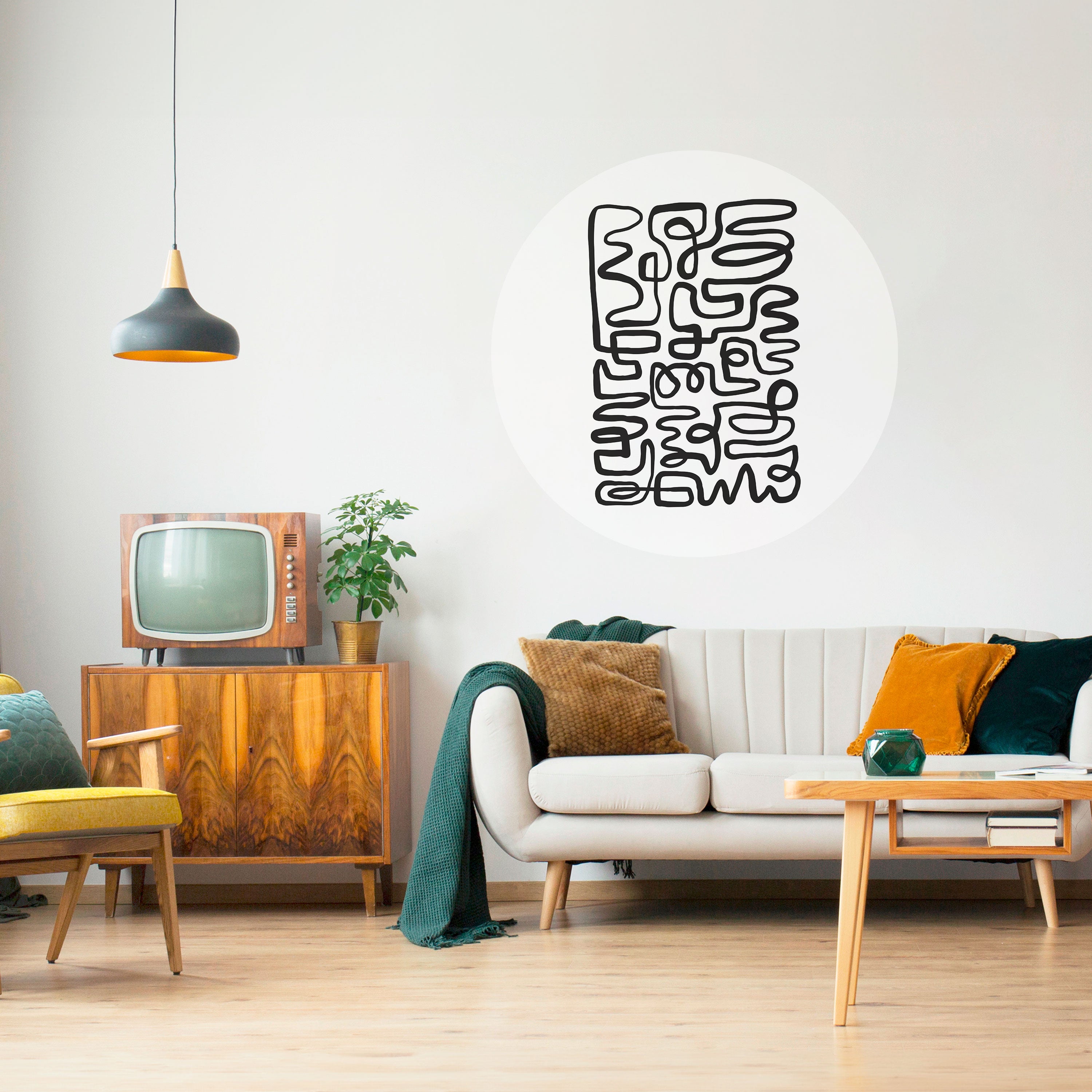 LOST IN THE ECHO Naklejka okrągła