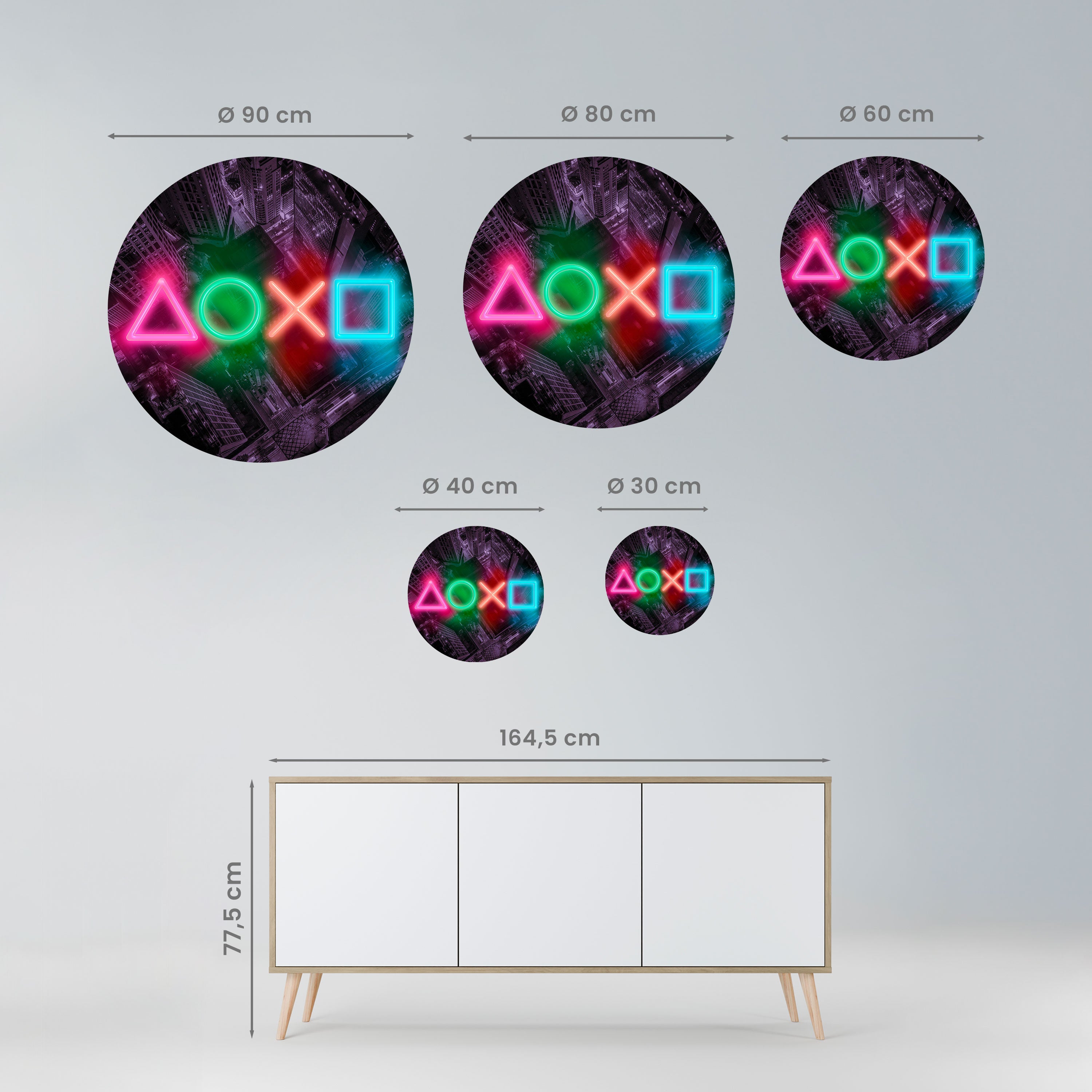 CYBERPUNK CHRONICLE Naklejka okrągła