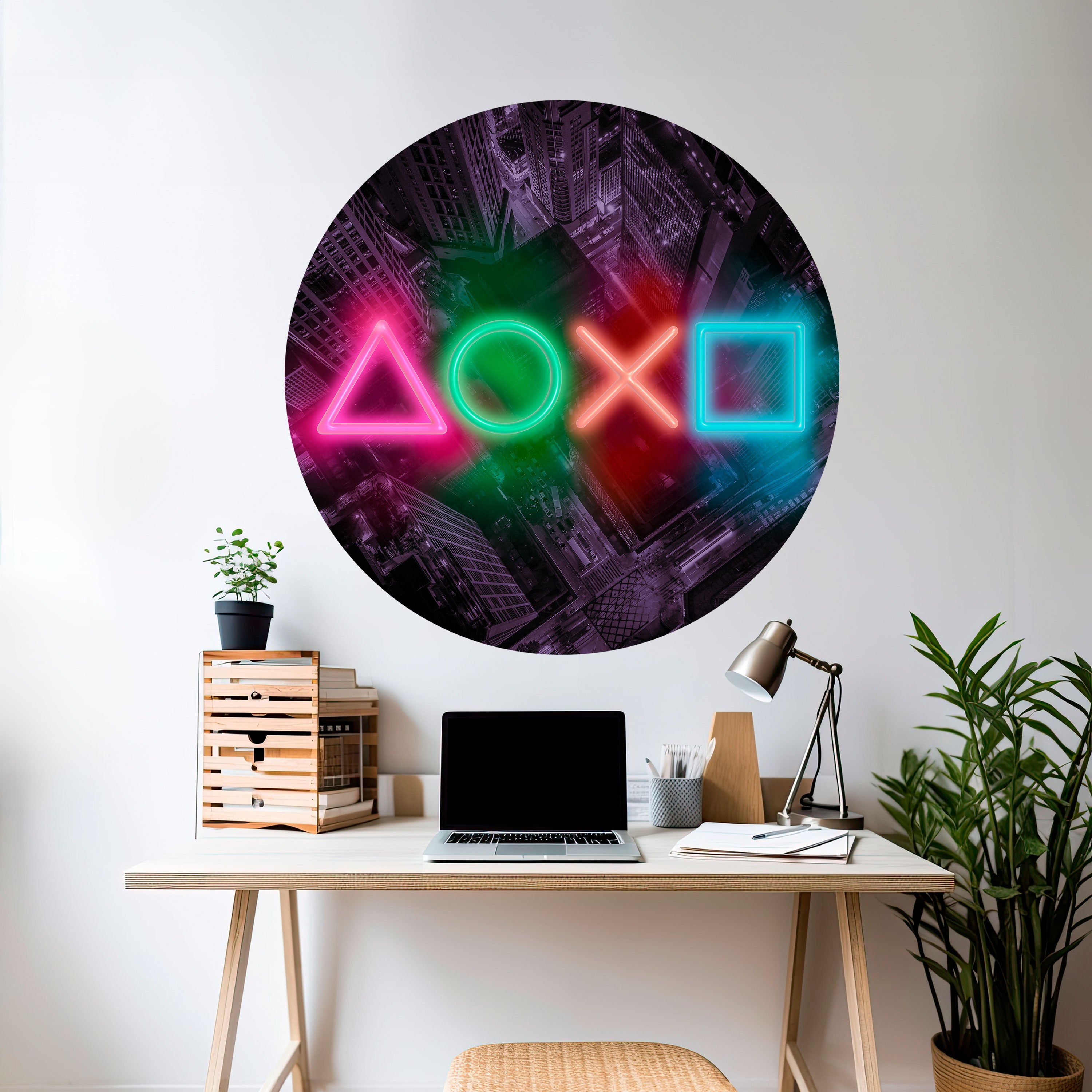 CYBERPUNK CHRONICLE Naklejka okrągła