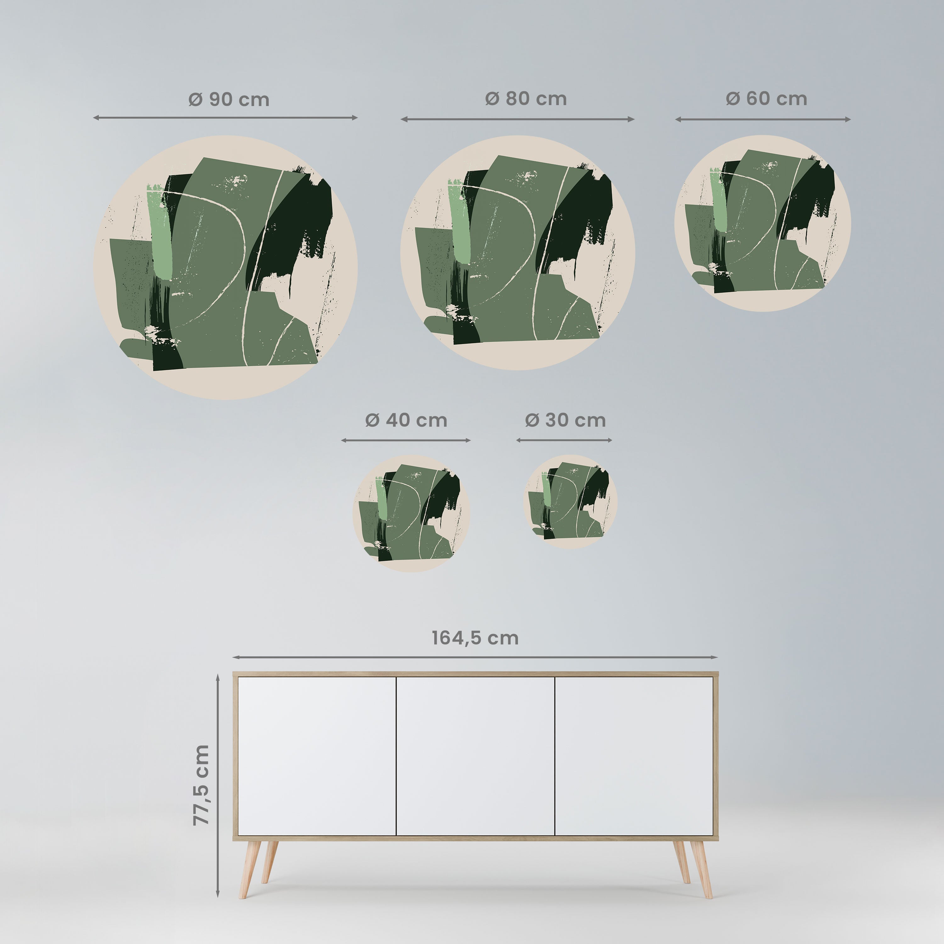 EVERGREEN ESCAPE Naklejka okrągła