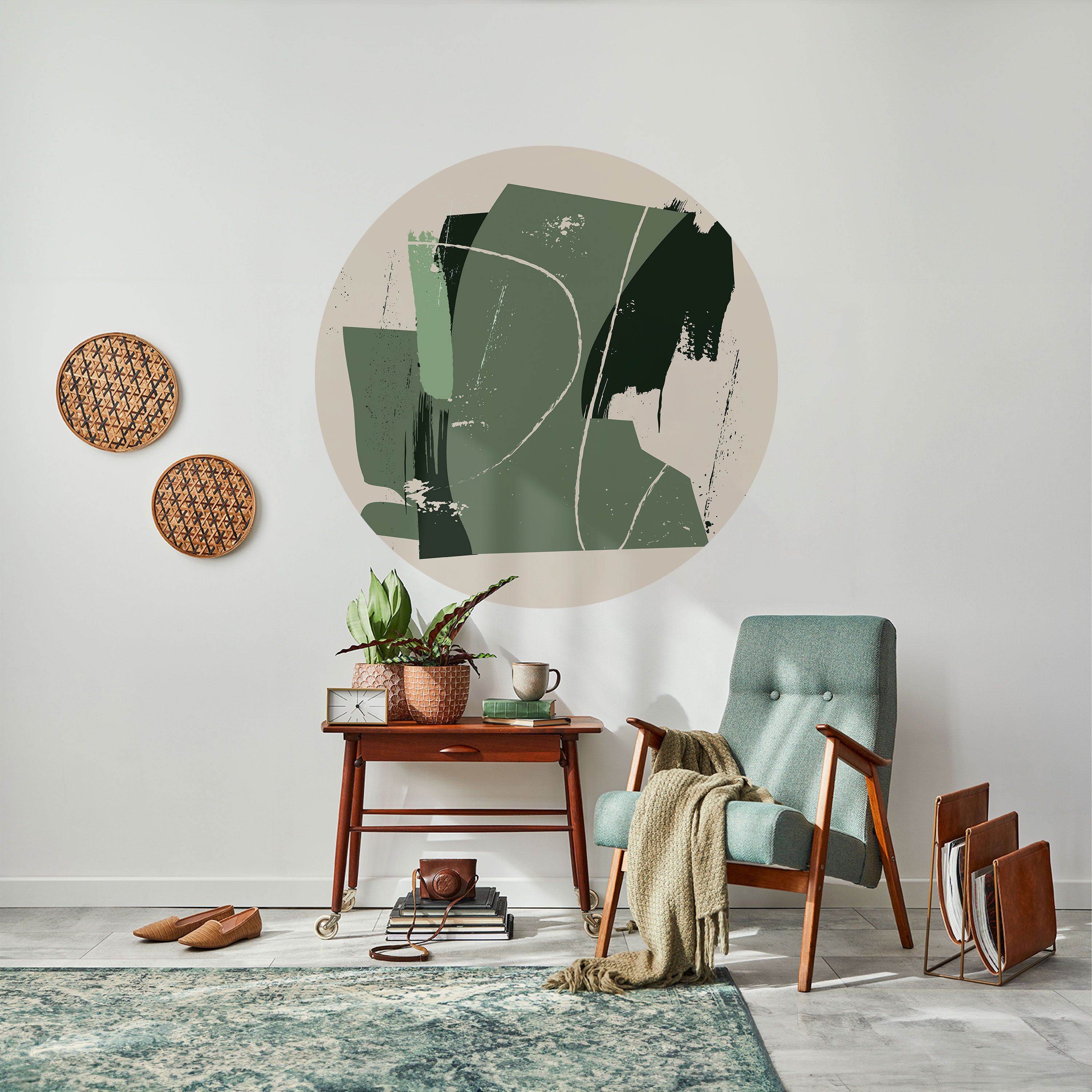 EVERGREEN ESCAPE Naklejka okrągła