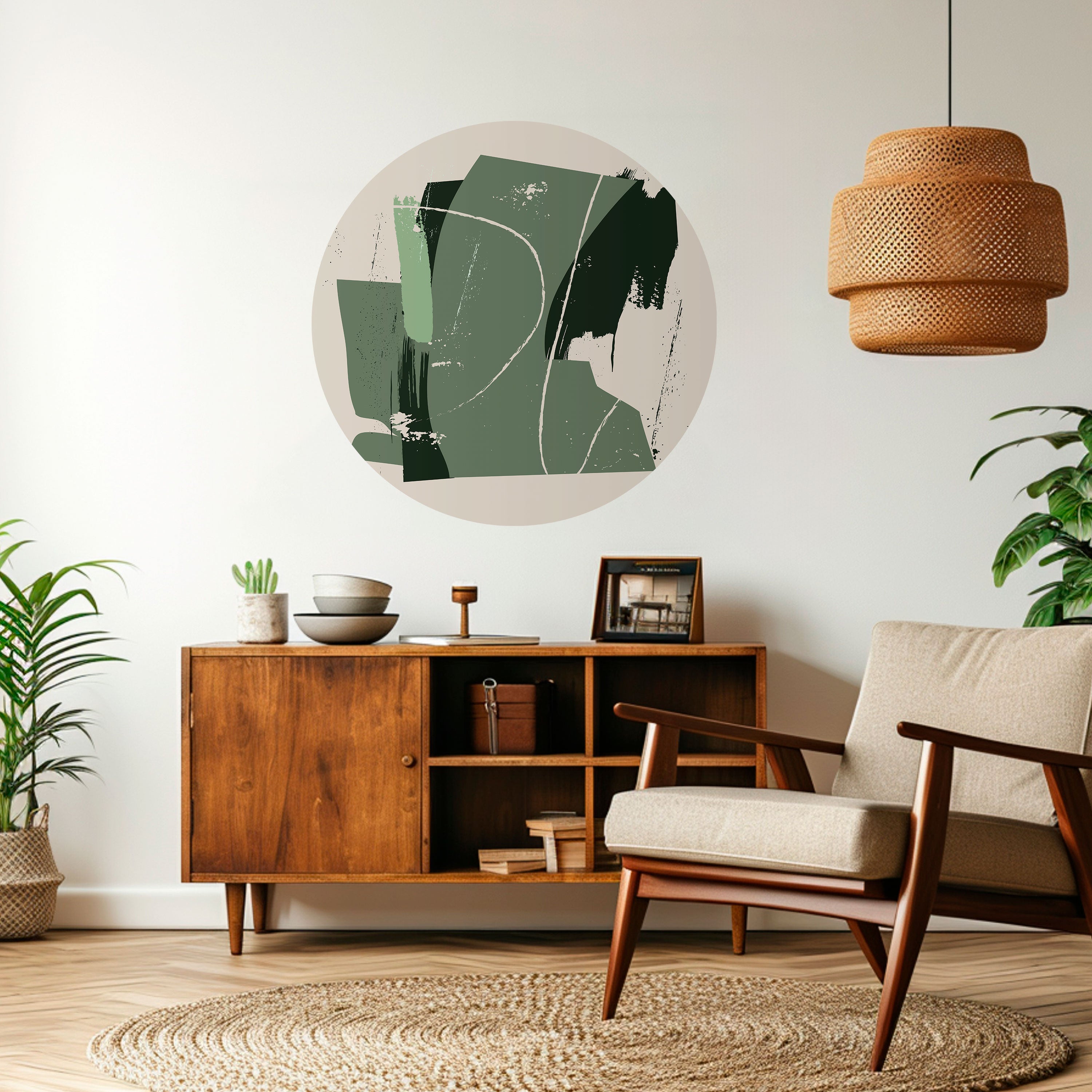 EVERGREEN ESCAPE Naklejka okrągła