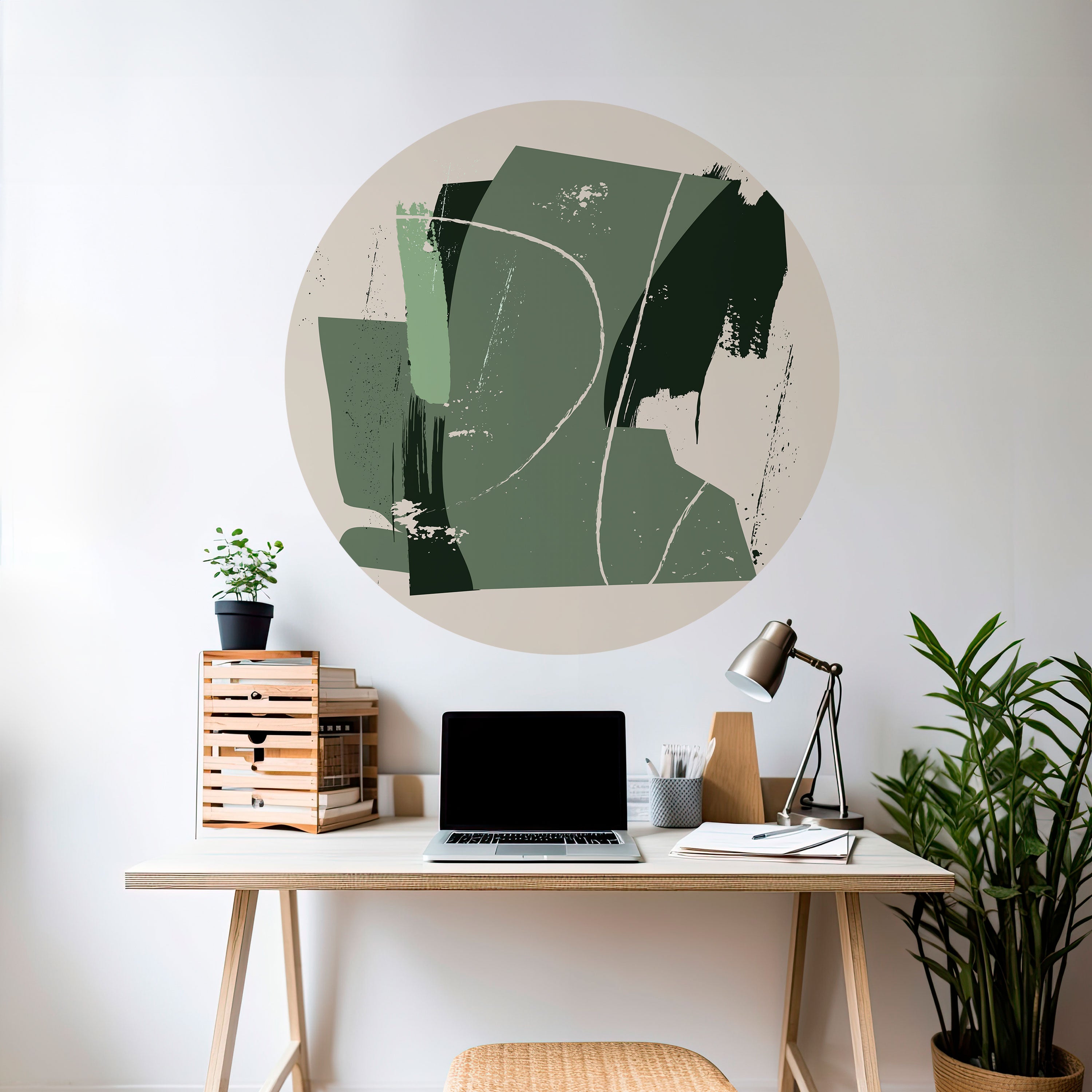 EVERGREEN ESCAPE Naklejka okrągła