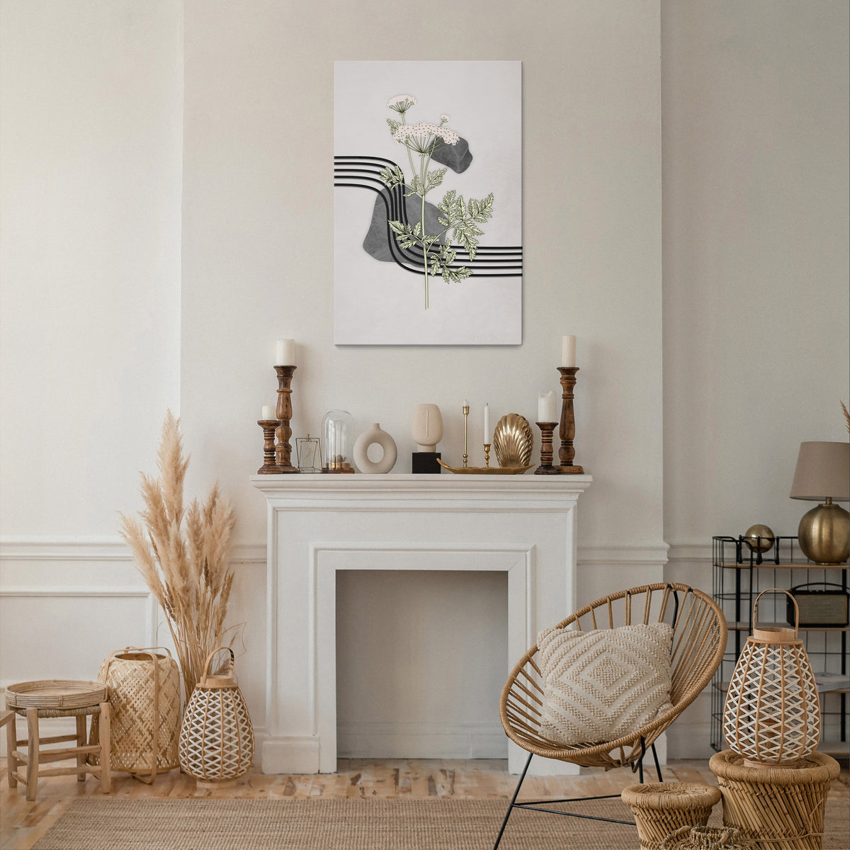 HERACLEUM ARRAY Pionowy obraz na płótnie