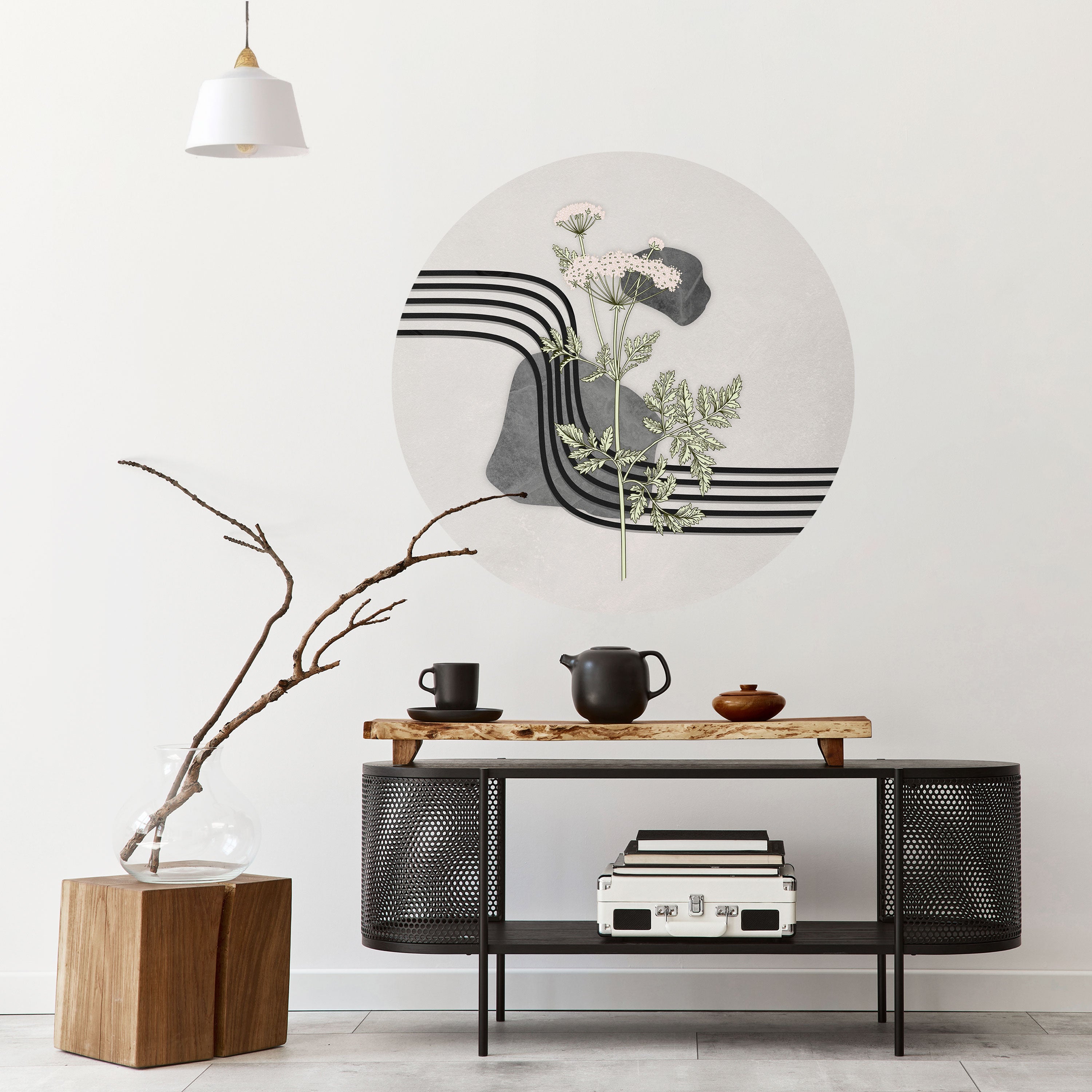 HERACLEUM ARRAY Naklejka okrągła