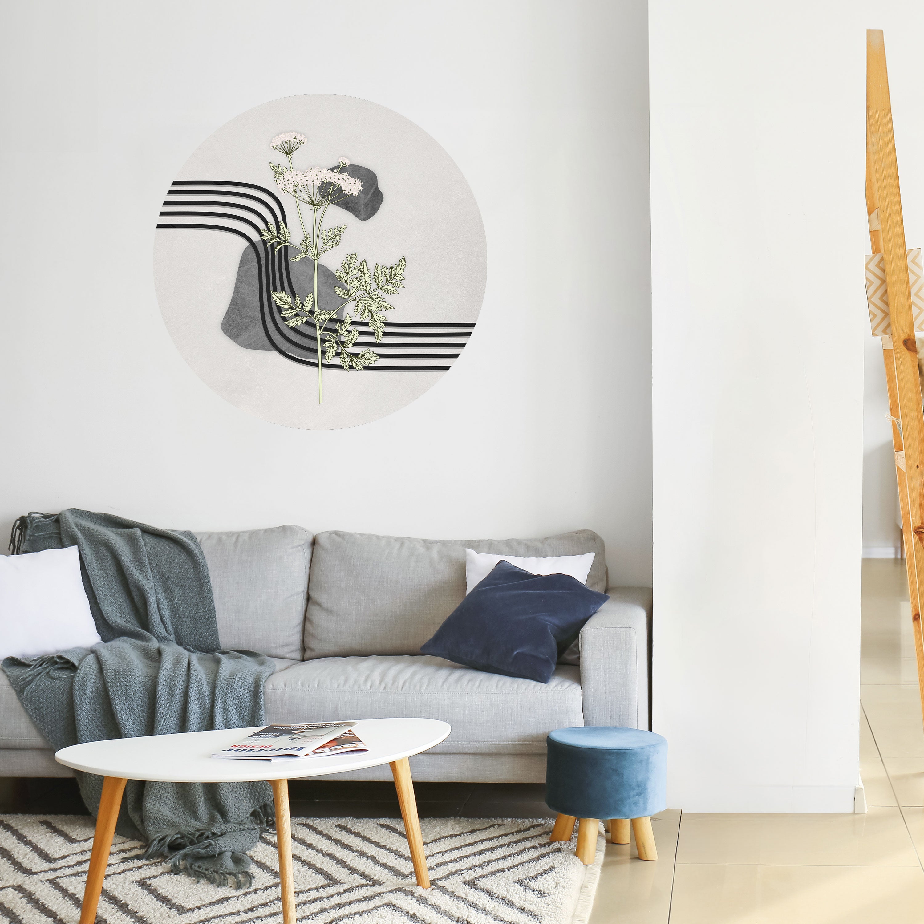 HERACLEUM ARRAY Naklejka okrągła