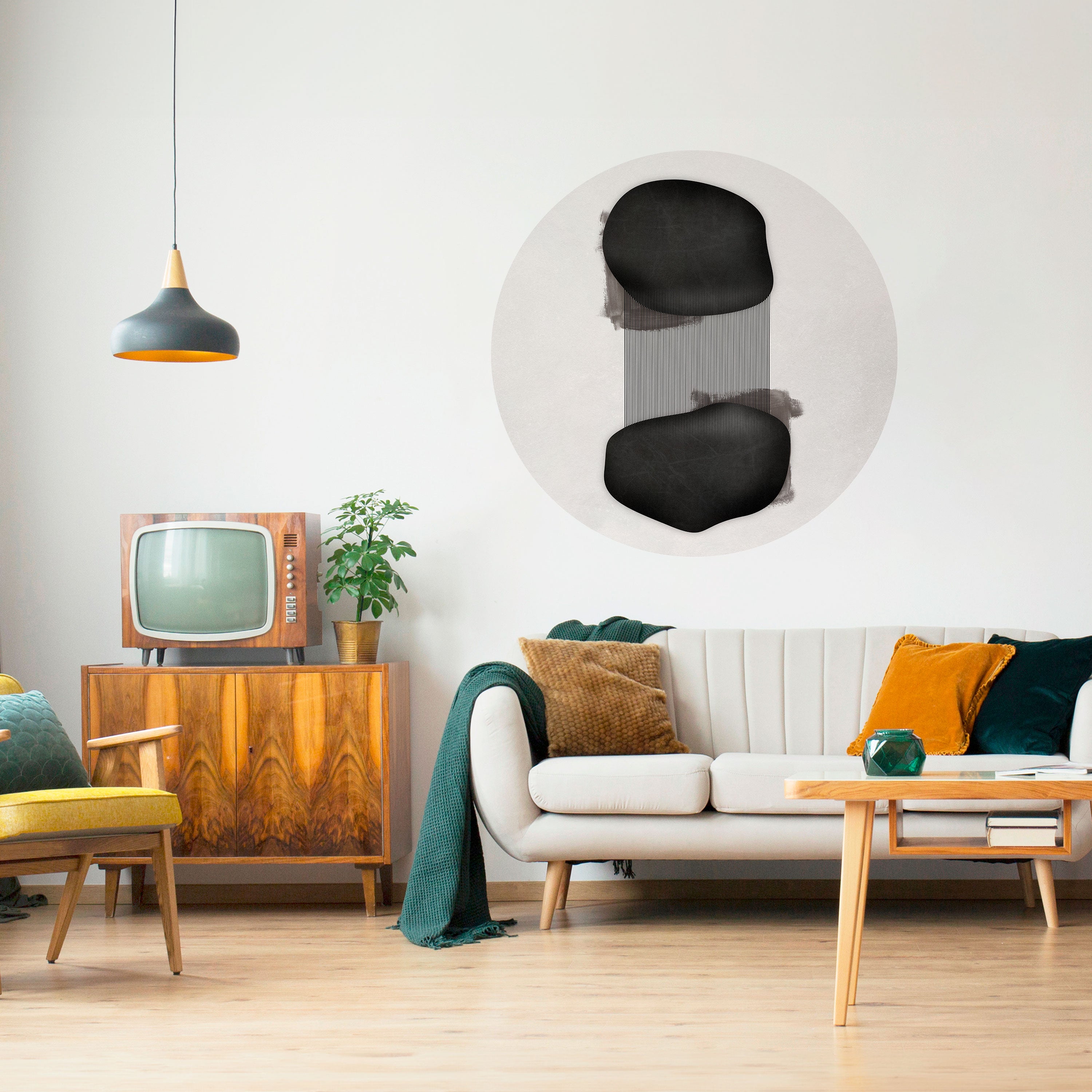 BLACK OVERTURE Naklejka okrągła