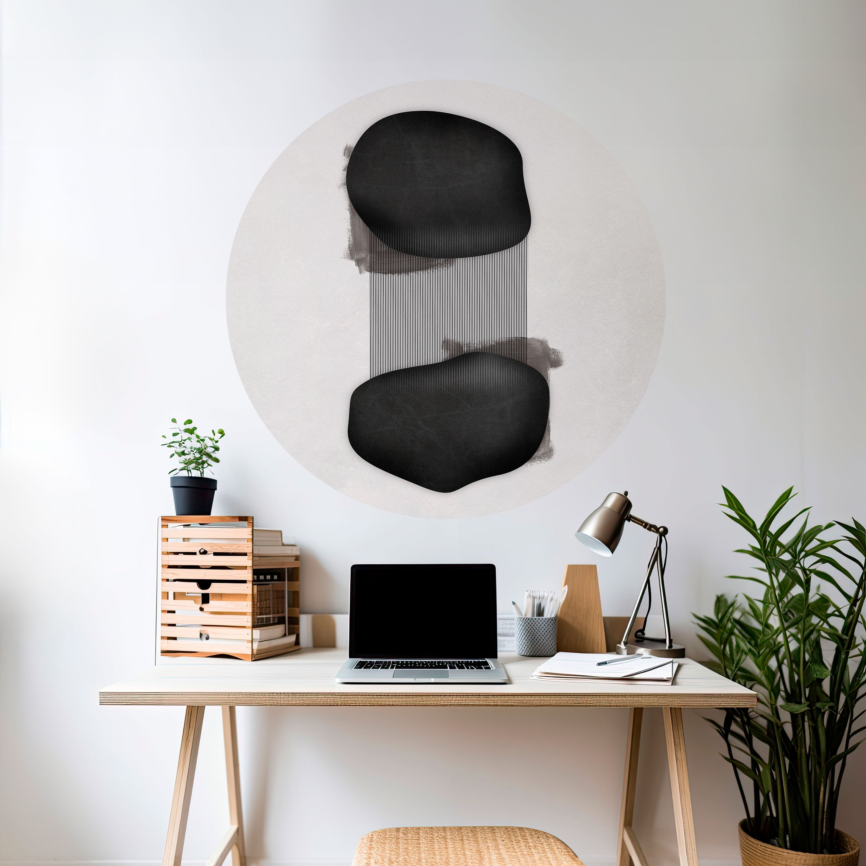 BLACK OVERTURE Naklejka okrągła