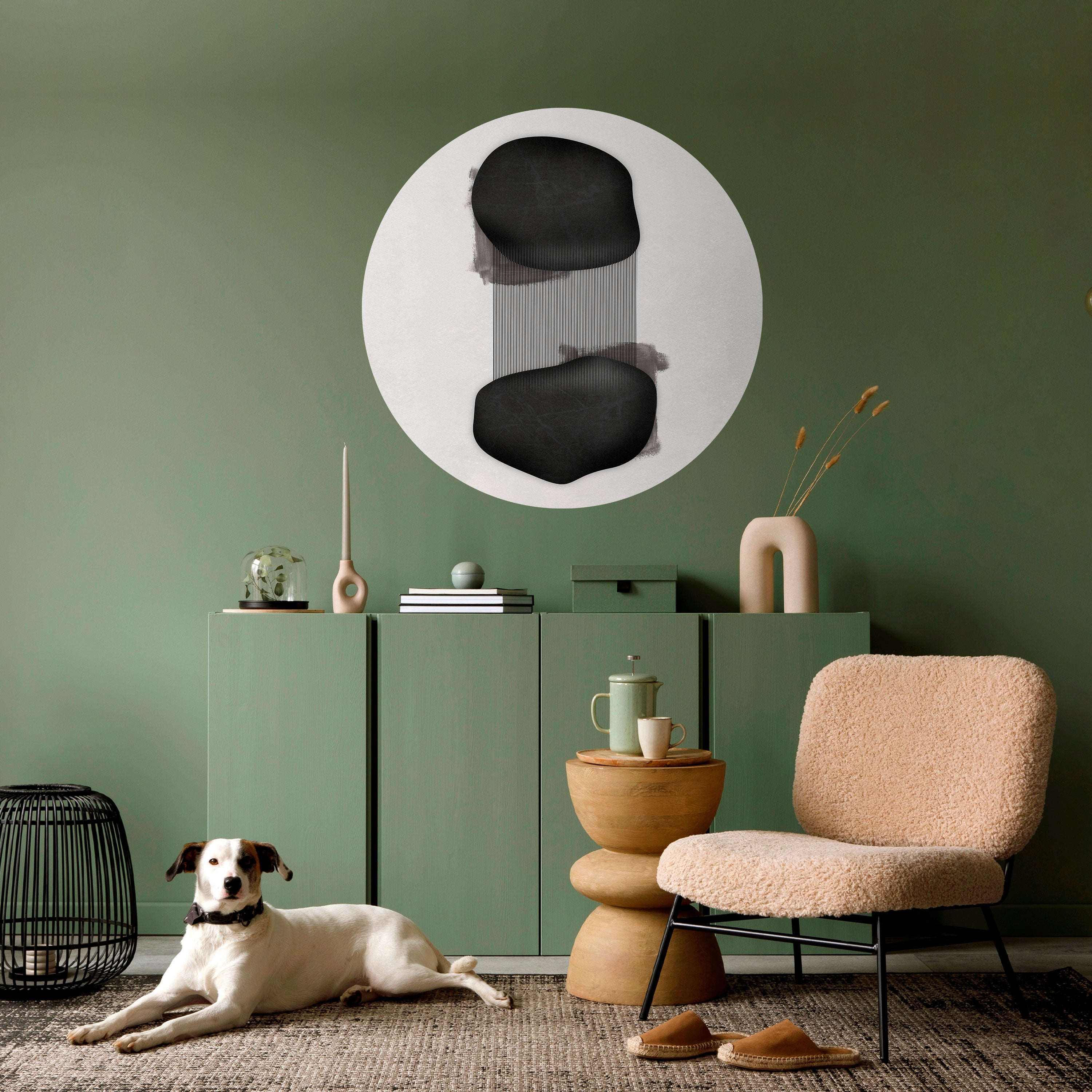 BLACK OVERTURE Naklejka okrągła