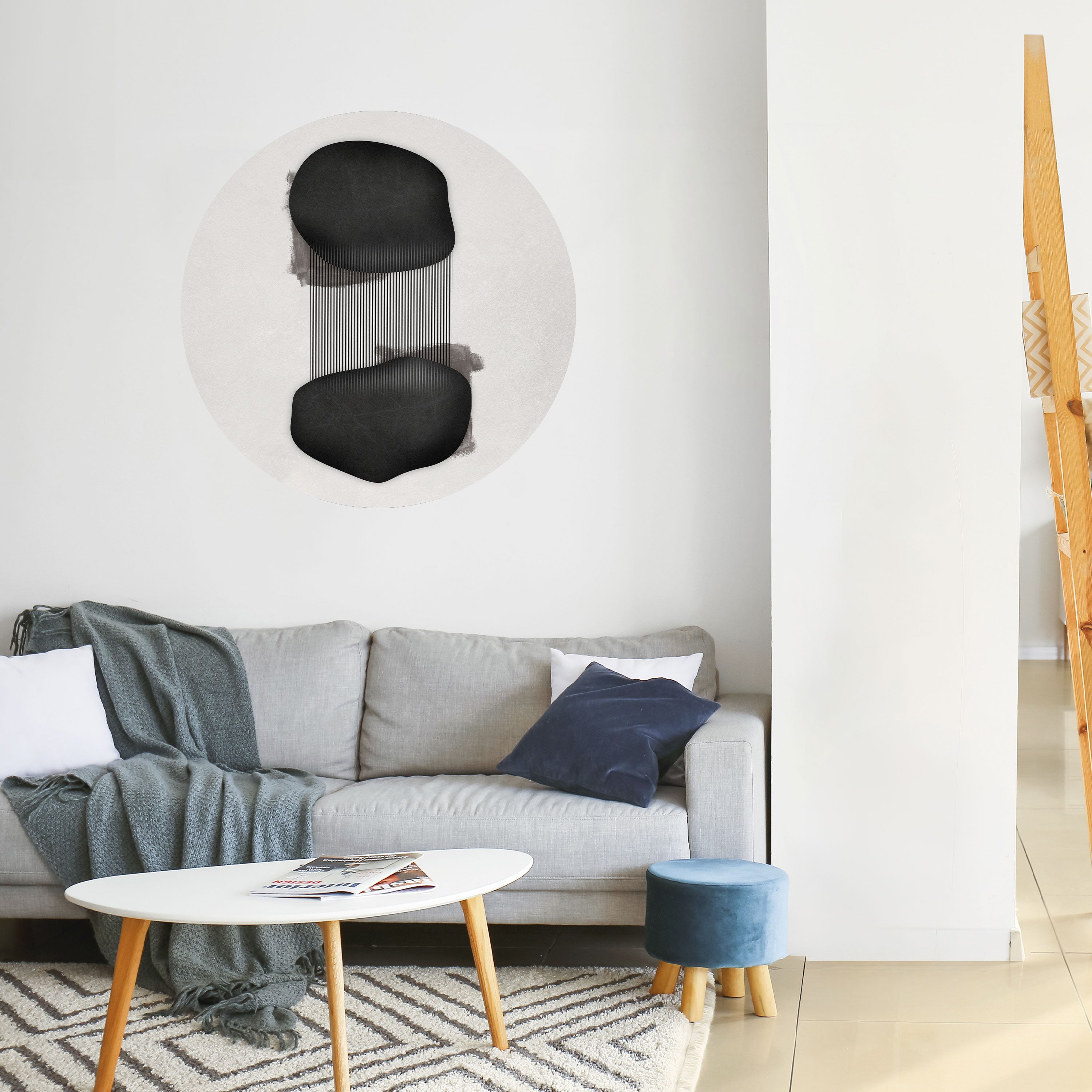 BLACK OVERTURE Naklejka okrągła