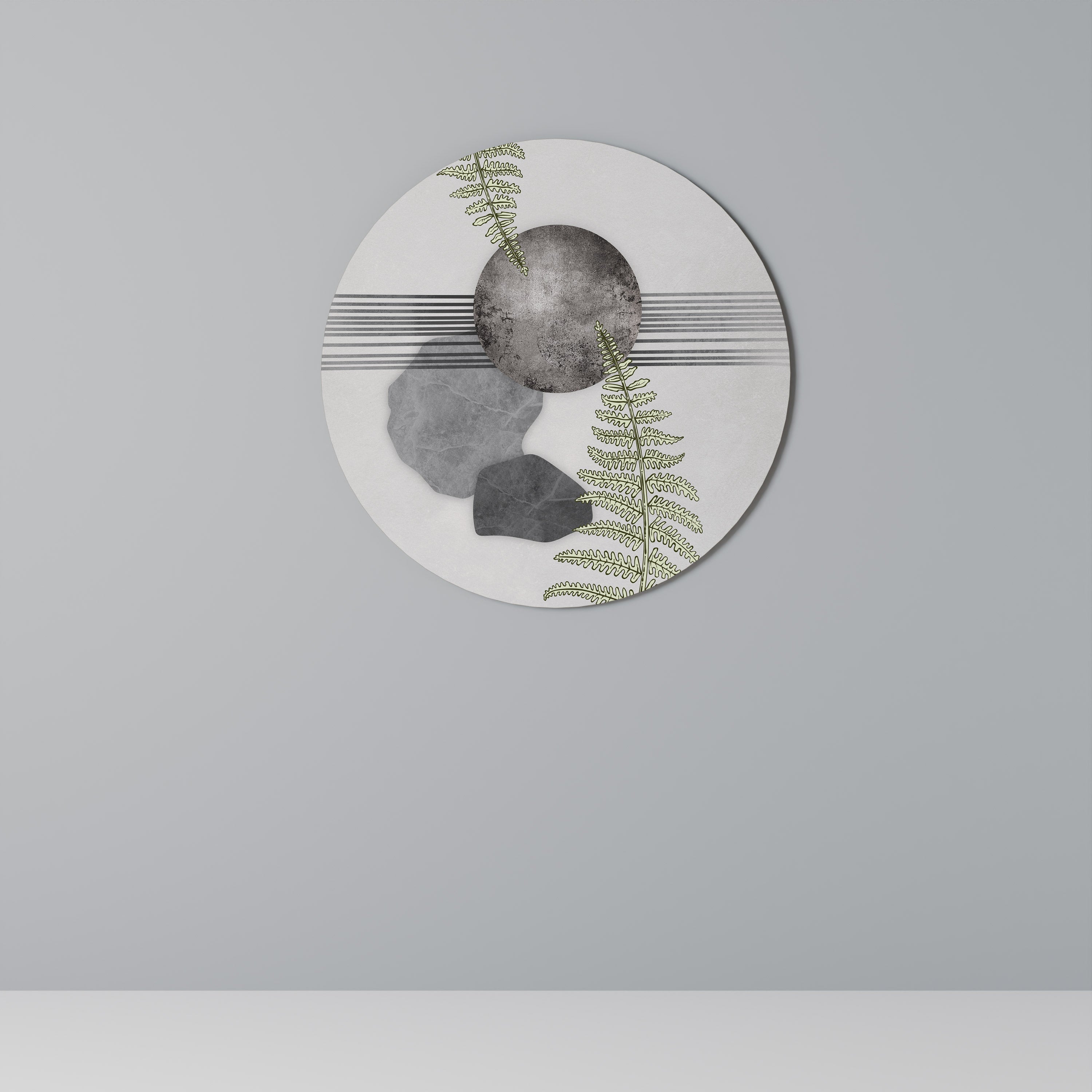 FERN MELANCHOLY Obraz okrągły