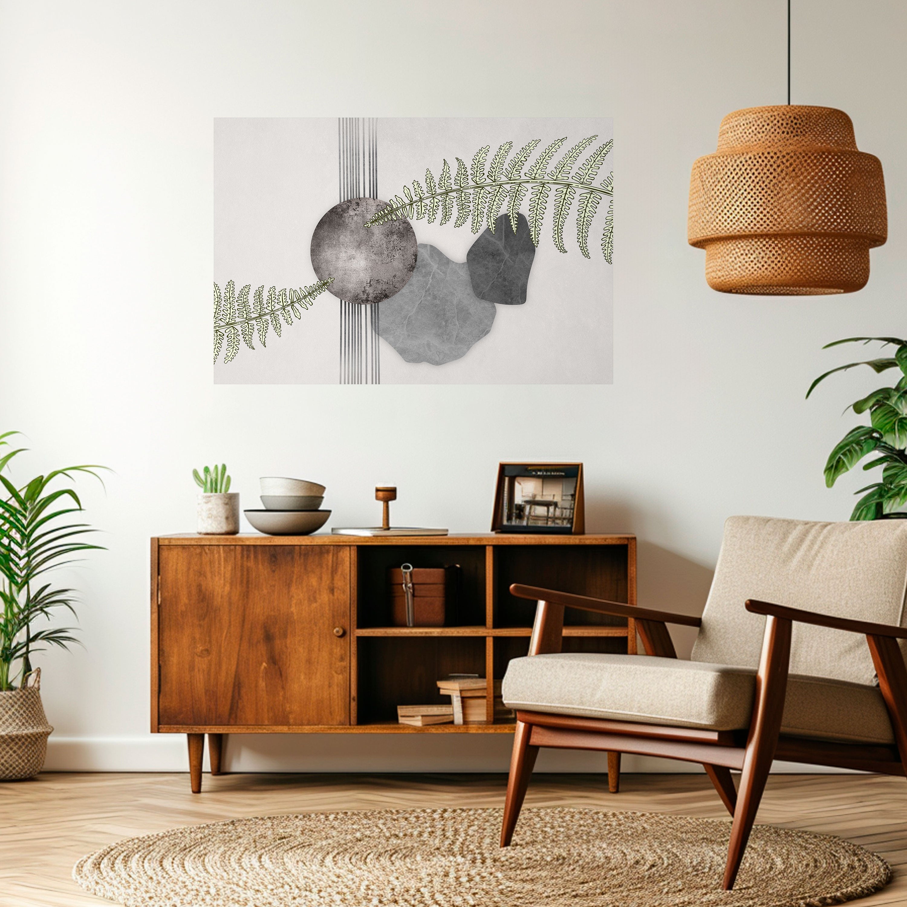 FERN MELANCHOLY Naklejka/Plakat poziomy