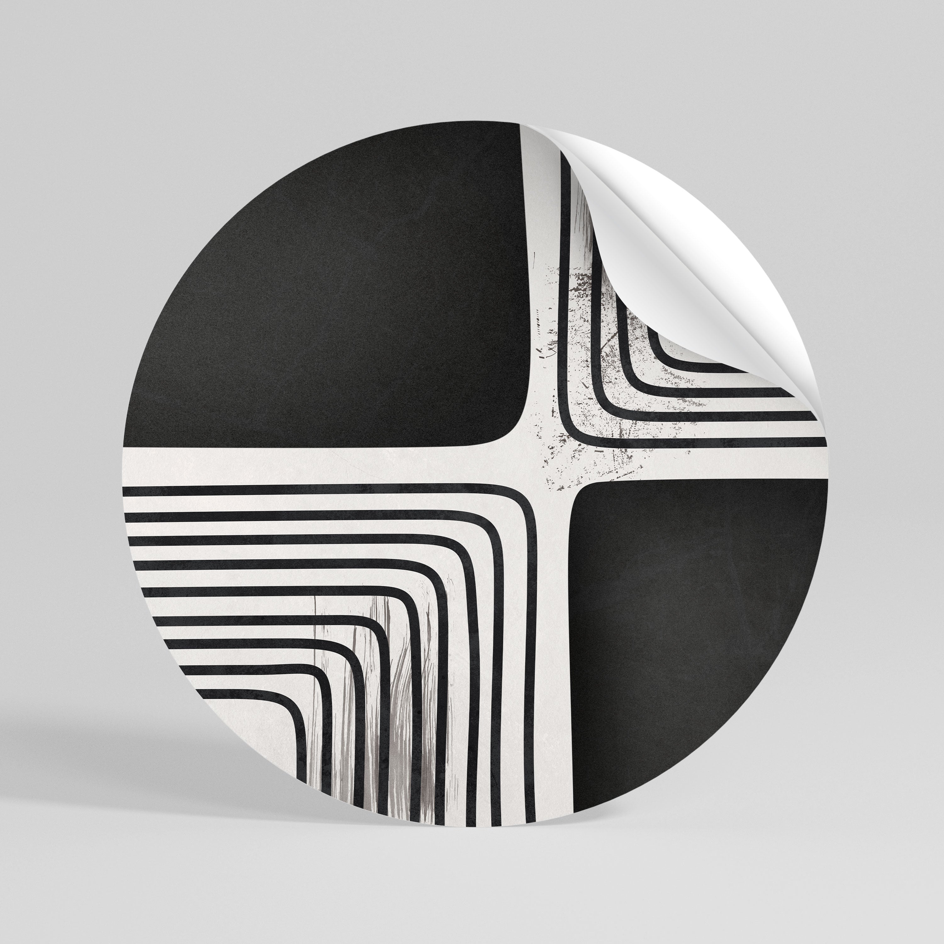 DARKSIDE OF THE LINE Naklejka - okrągła