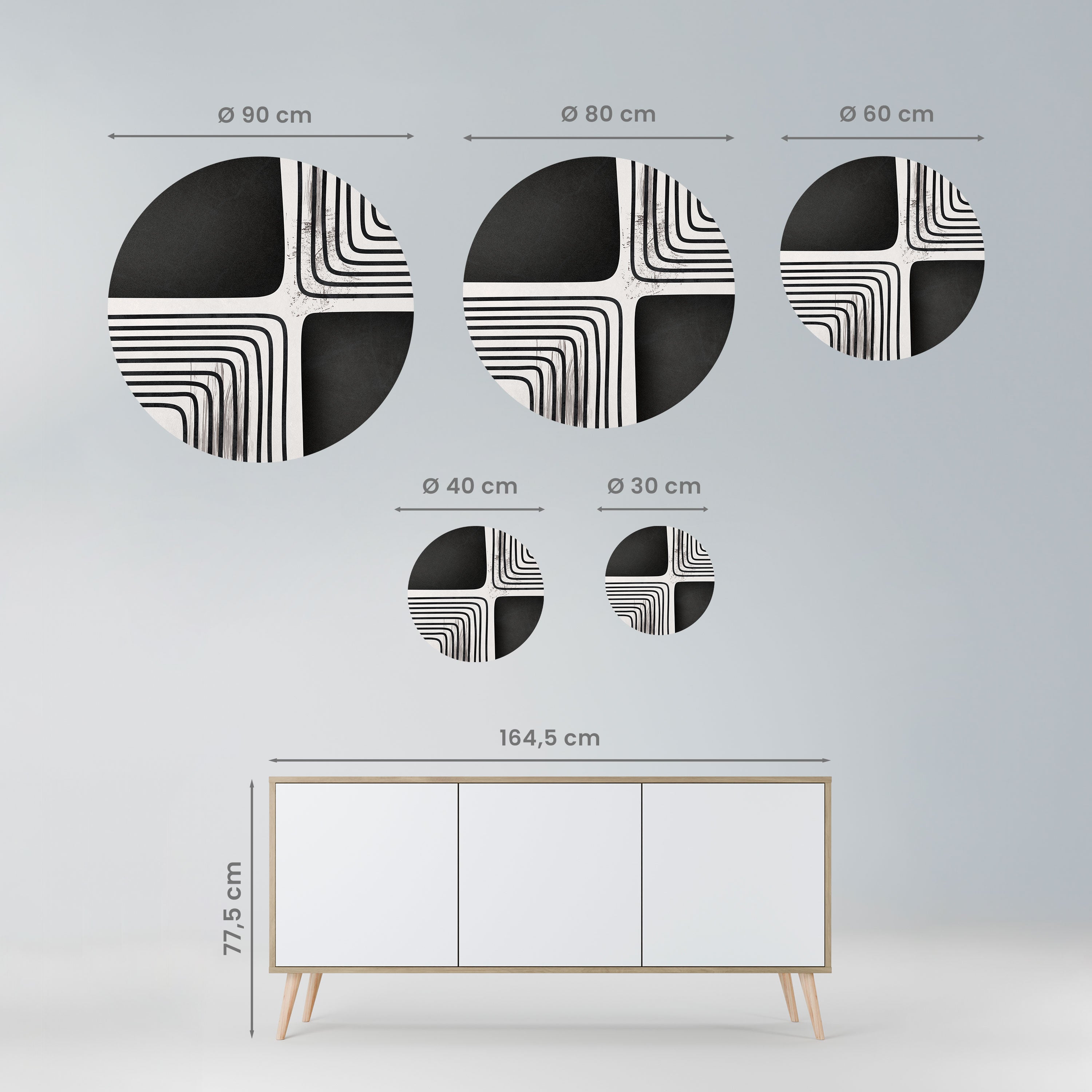 DARKSIDE OF THE LINE Naklejka okrągła