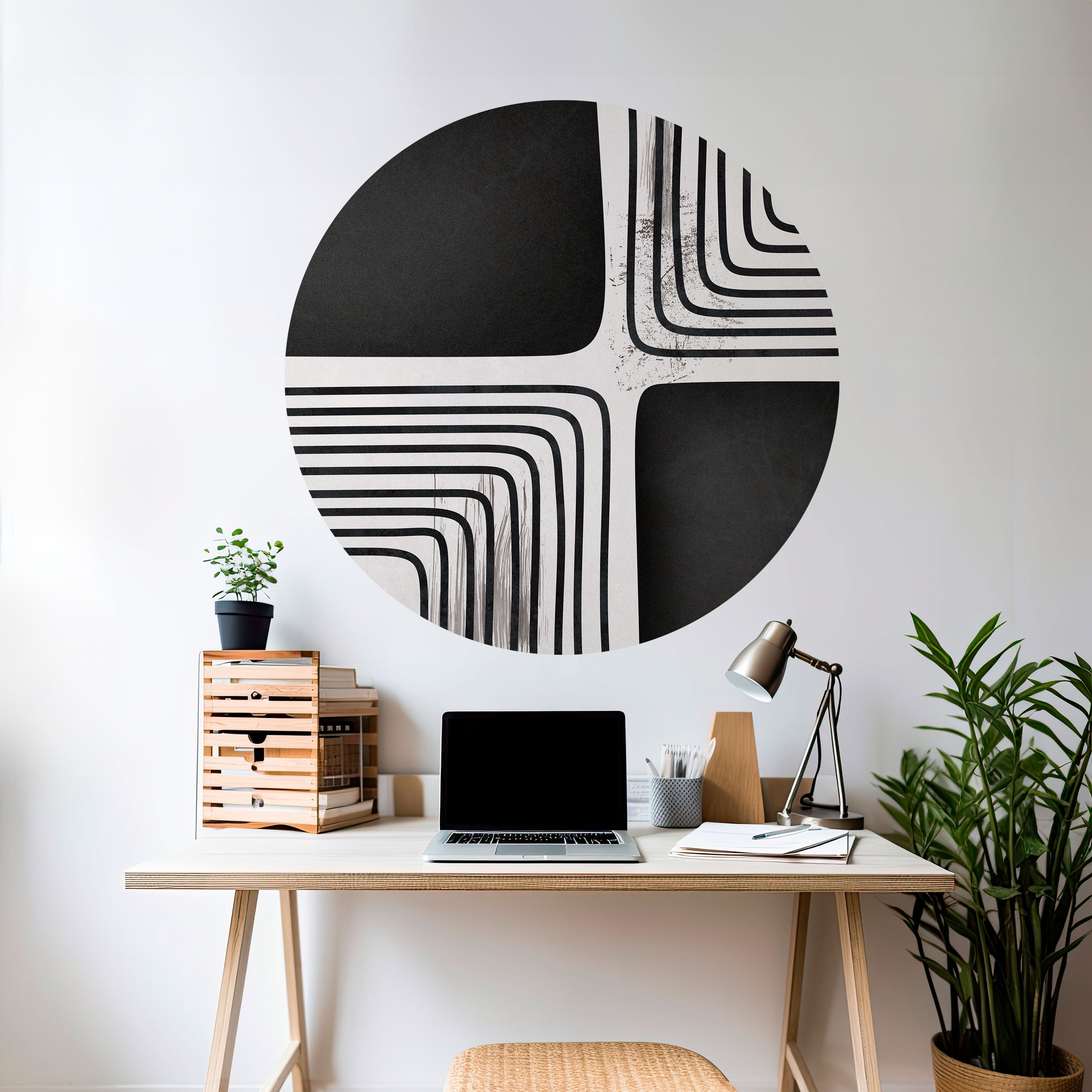 DARKSIDE OF THE LINE Naklejka okrągła