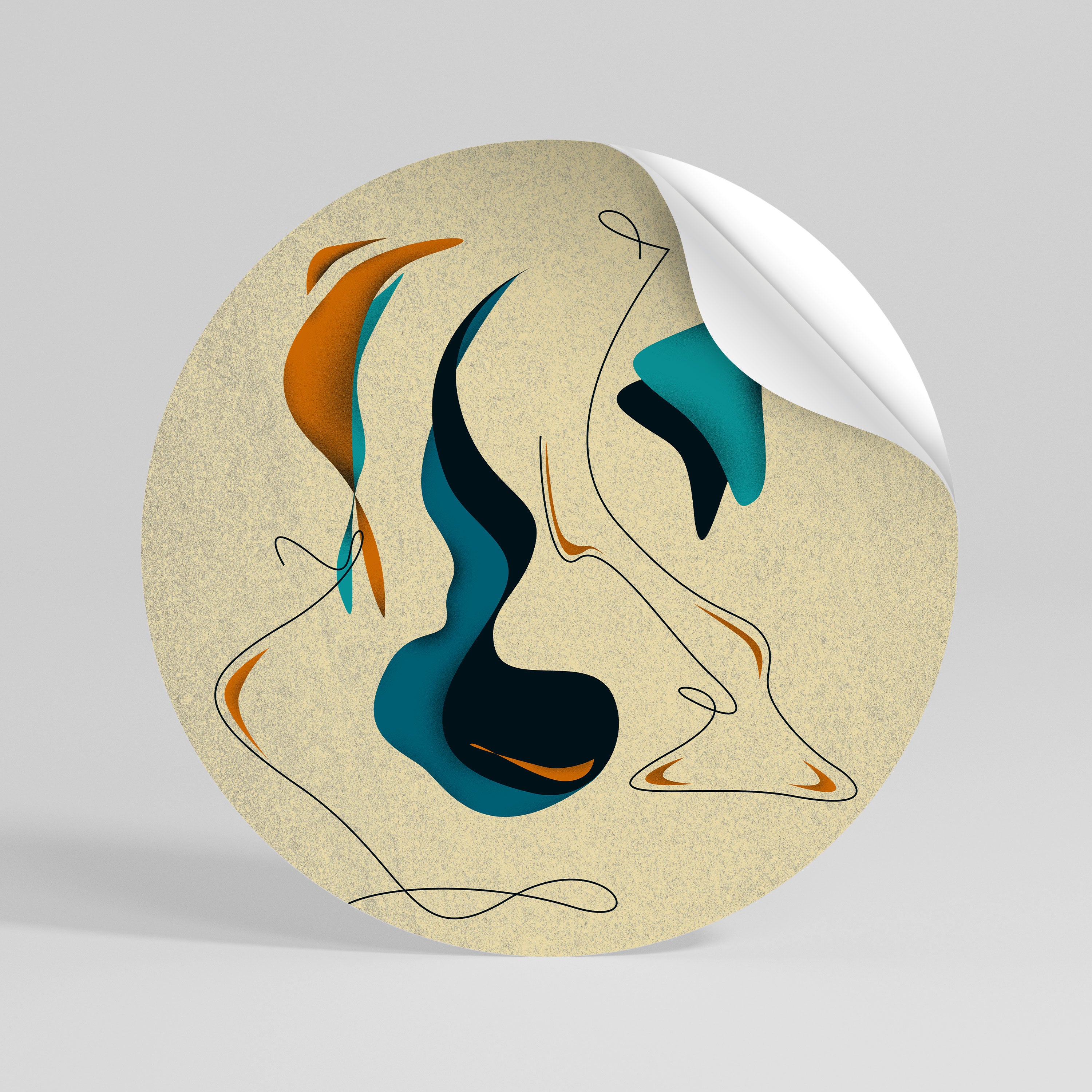 DREAMY DAZE Naklejka okrągła