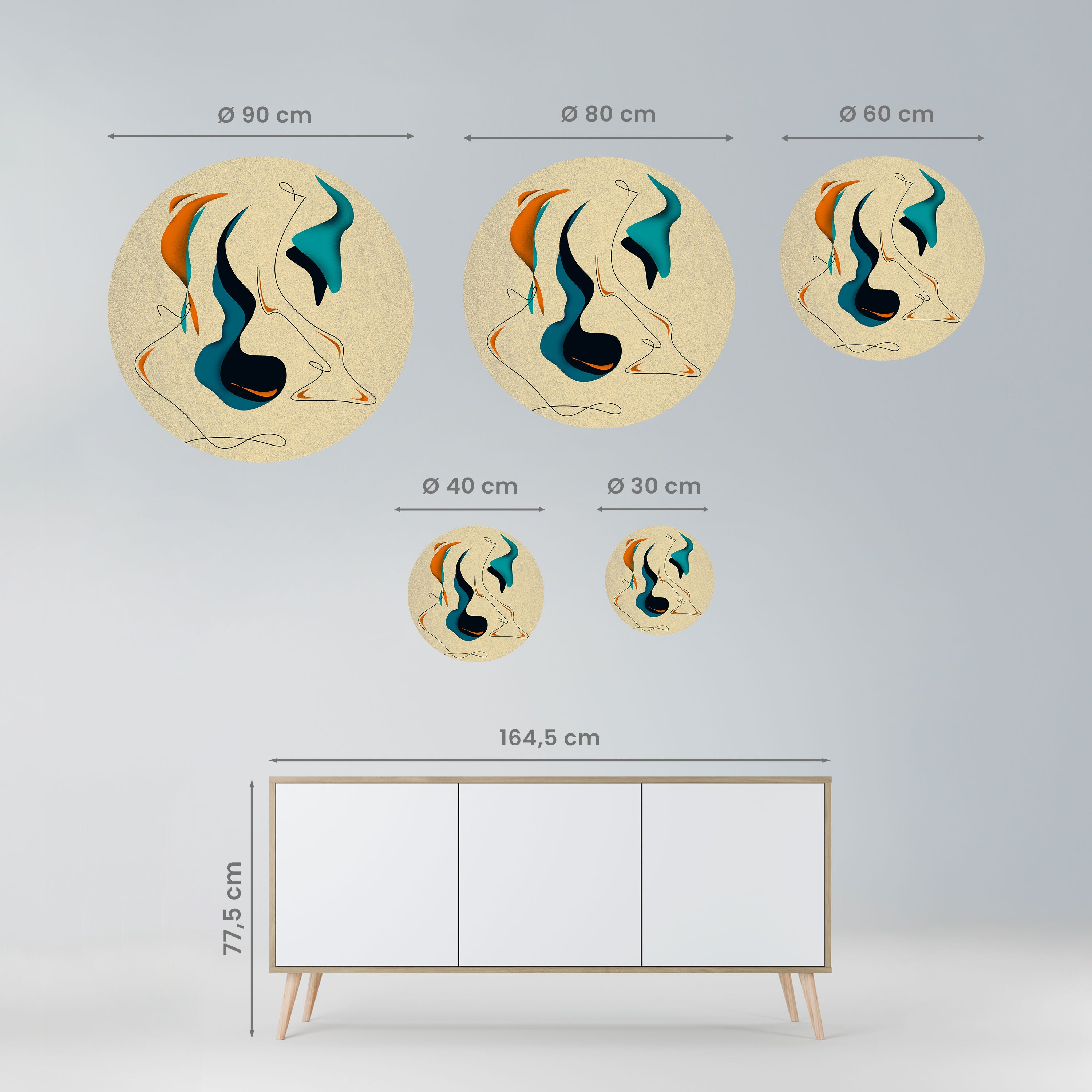 DREAMY DAZE Naklejka okrągła